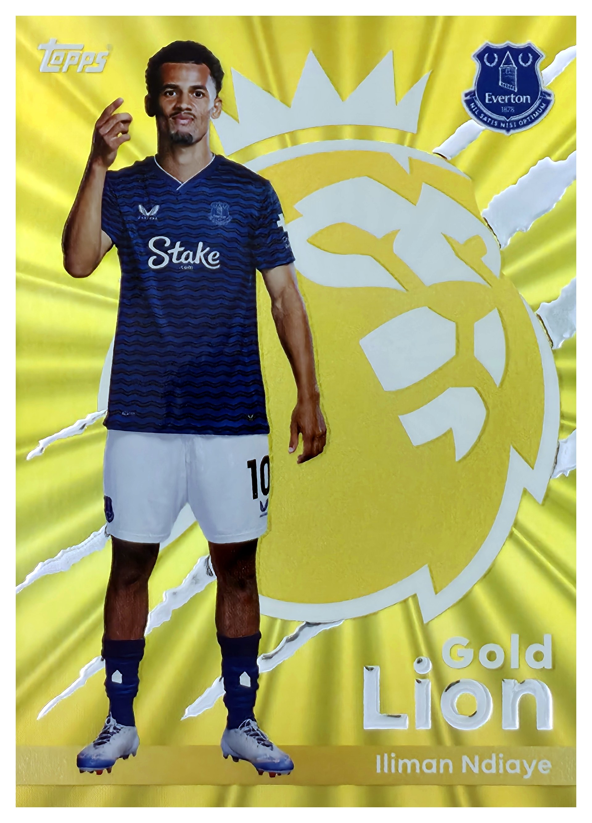 Iliman Ndiaye - Topps Flagship Premier League Gold Lion 2025-26, Nr. GL 9 – Insert (Art.-Nr. SG107695)