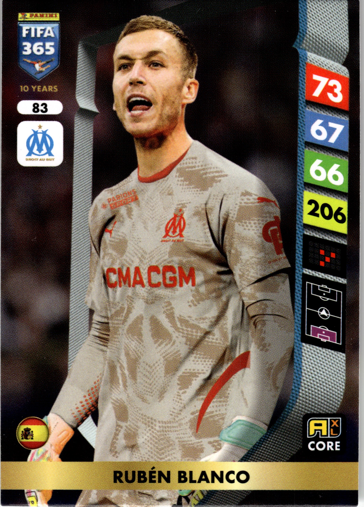 Rubén Blanco - Panini Adrenalyn XL FIFA 365 Base Set 2025, Nr. 83 (Art.-Nr. SG107732)