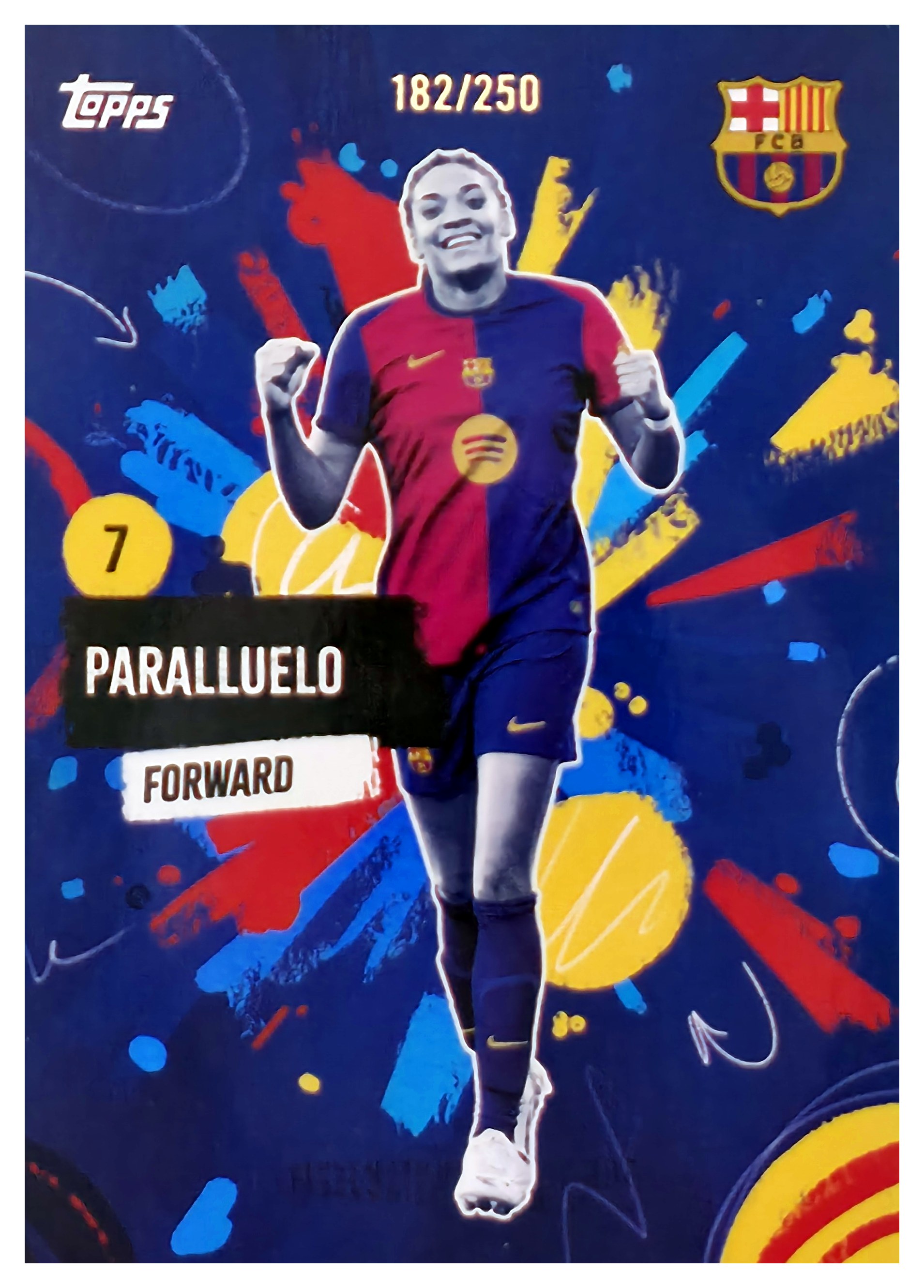 Salma Paralluelo - Topps FC Barcelona Team Set Barça Rumba 2024-25, Nr. 32 – Nummeriert, Blue (Art.-Nr. SG108726)