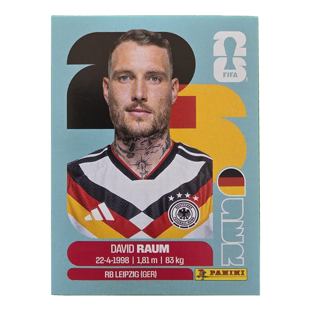 David Raum - Deutschland, FIFA WM 2026, Nr. GER4