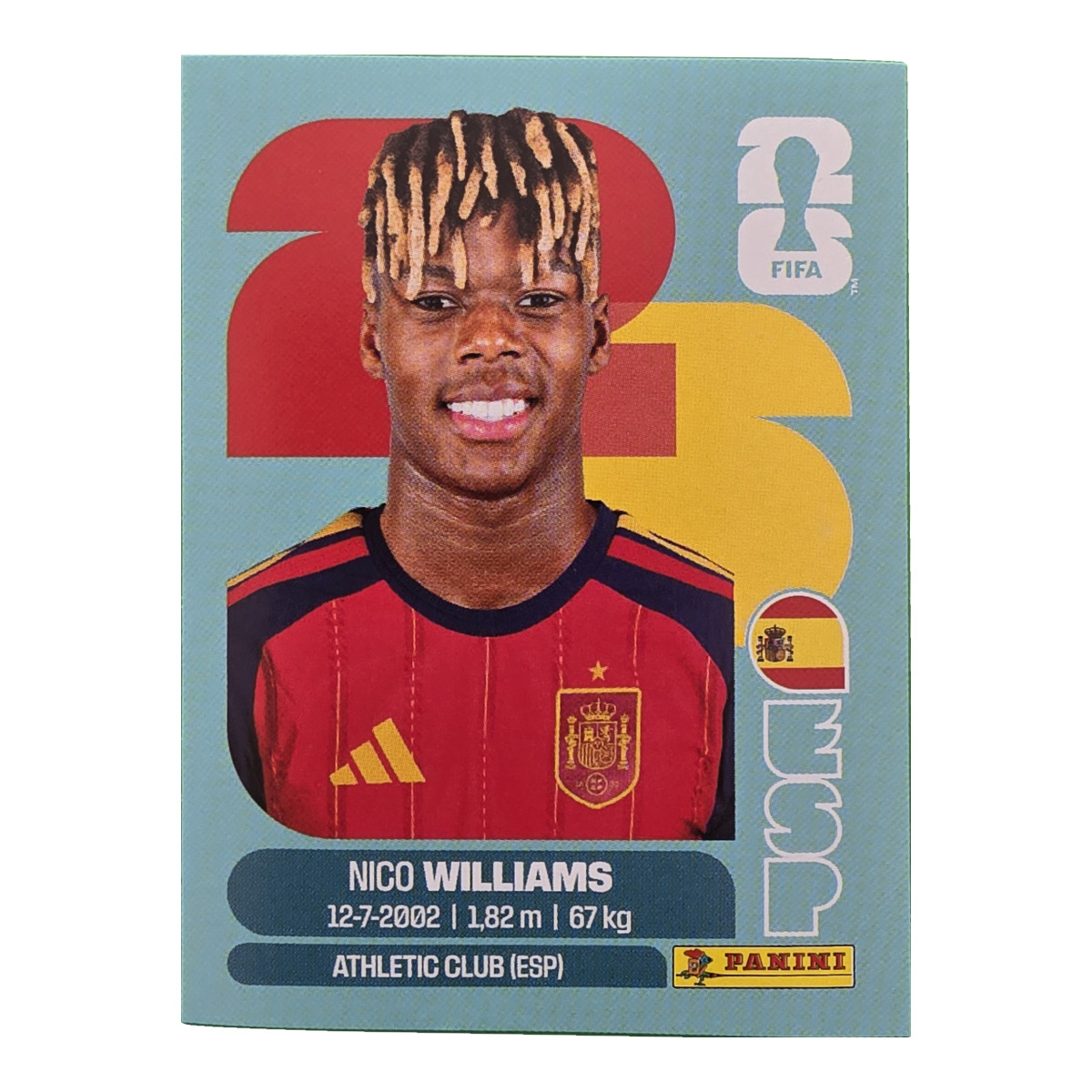 Nico Williams - Spanien, FIFA WM 2026, Nr. ESP17