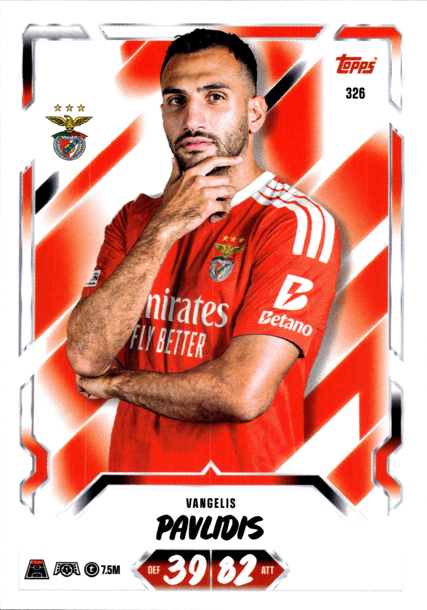 Vangelis Pavlidis - Topps Match Attax UEFA Club Competitions Base Set 2026-27, Nr. 326 (Art.-Nr. SG107236)
