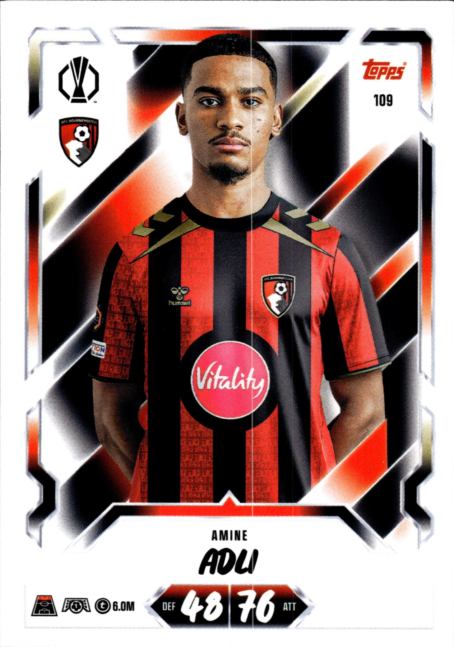 Amine Adli - Topps Match Attax UEFA Club Competitions Base Set 2026-27, Nr. 109 (Art.-Nr. SG107163)