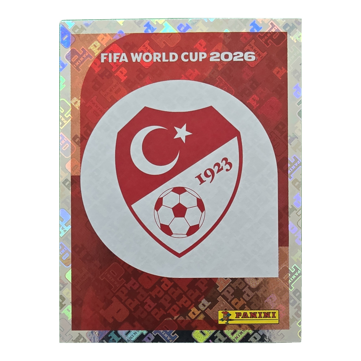 Emblem - Türkei, FIFA WM 2026, Nr. TUR1 – Glitzer-Optik