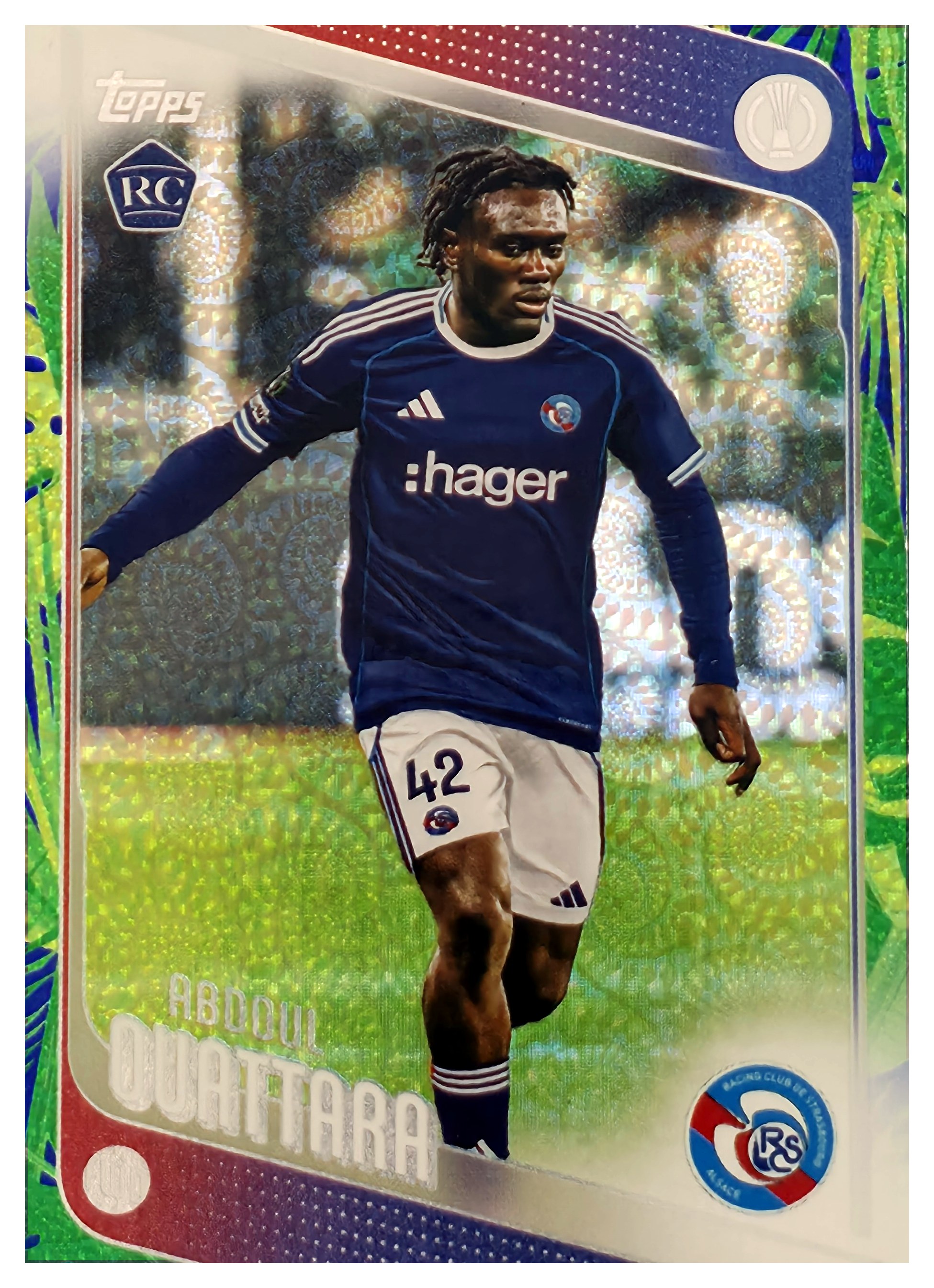 Abdoul Ouattara - Topps UEFA Club Competitions Base Set 2025-26, Nr. 114 – Rookie Card, Diamante (Art.-Nr. SG110754)