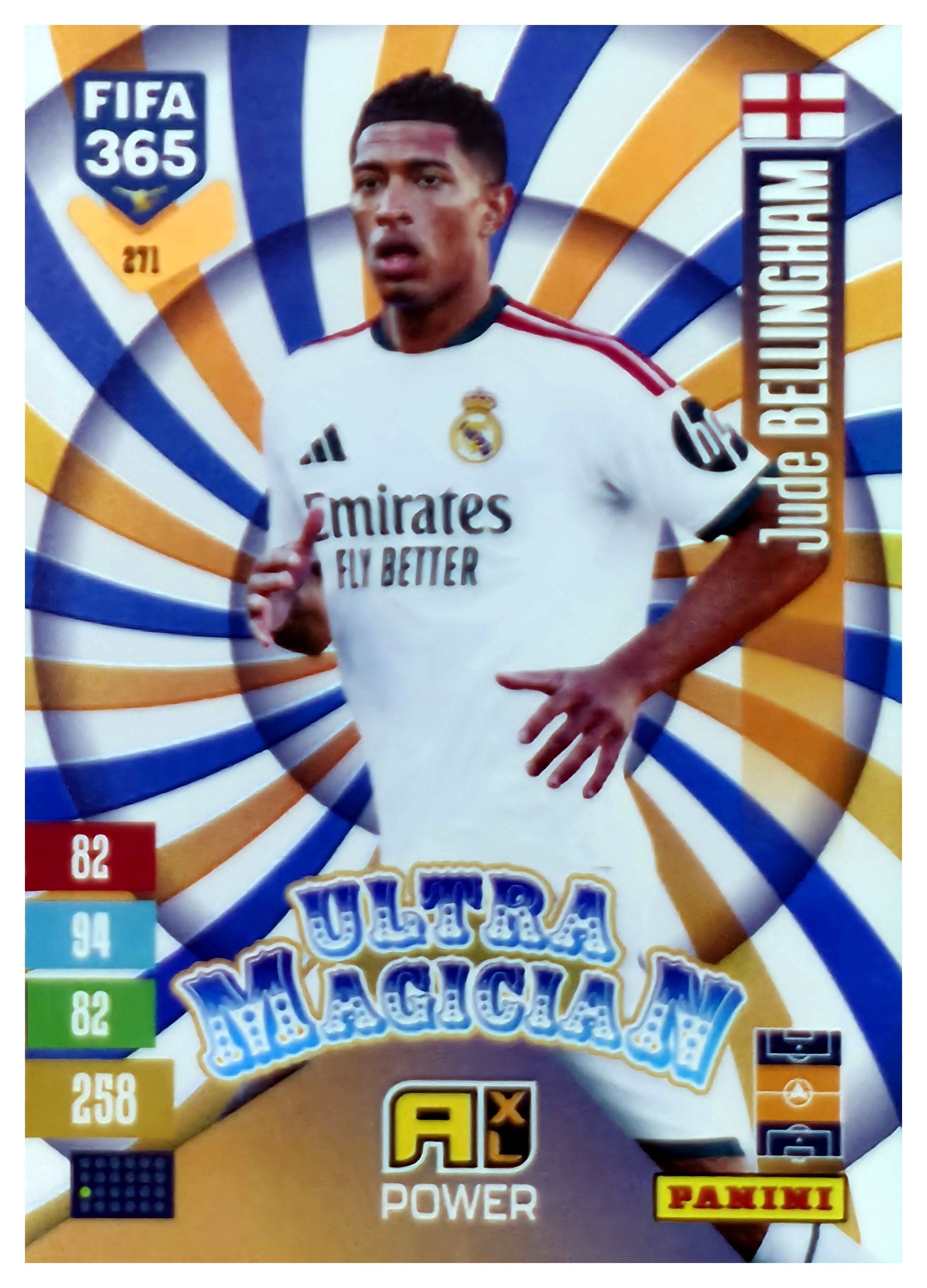Jude Bellingham - Panini Adrenalyn XL FIFA 365 Ultra Magician 2026-27, Nr. 271 – Insert (Art.-Nr. SG110640)