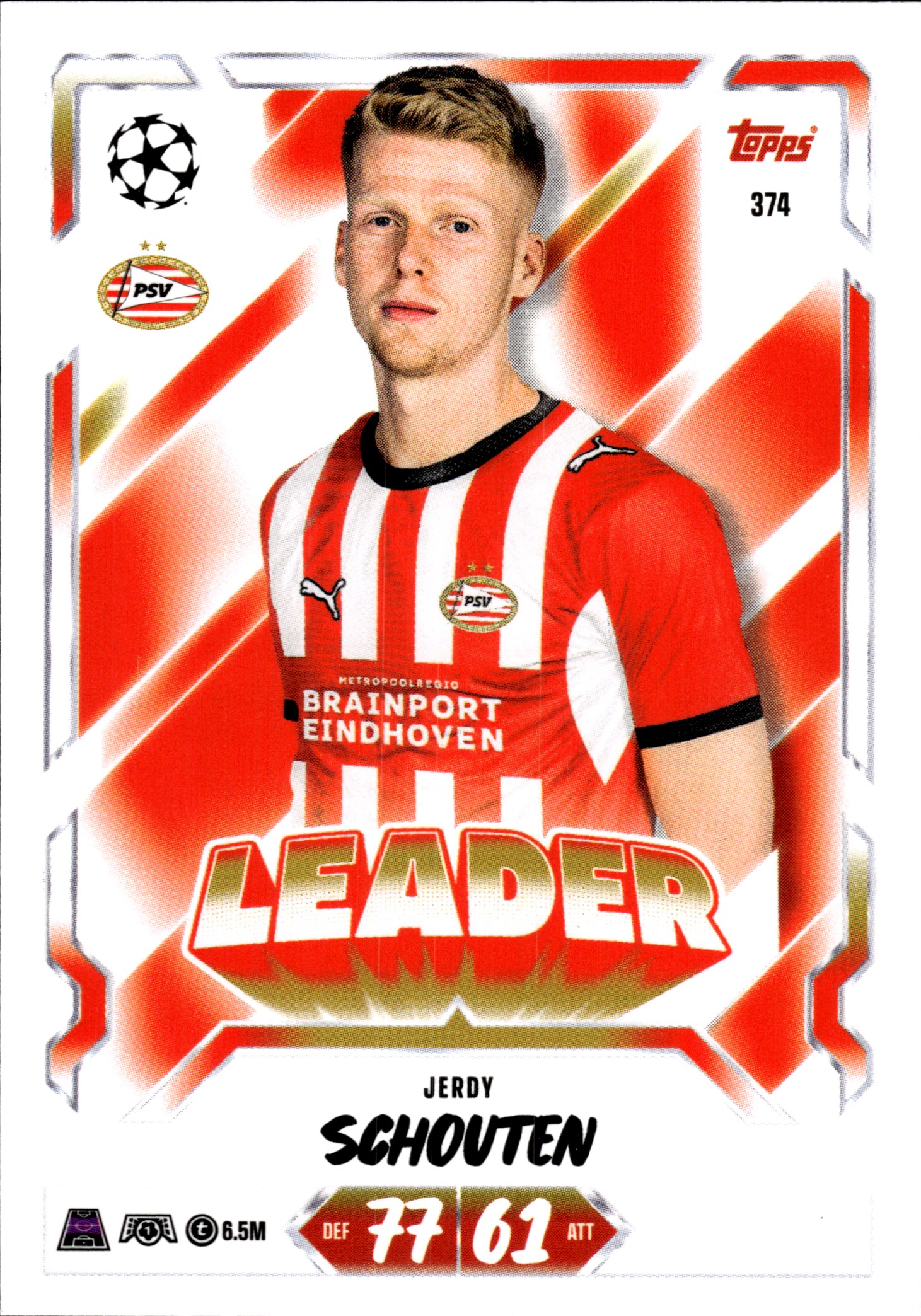Jerdy Schouten - Topps Match Attax UEFA Club Competitions Leader 2026-27, Nr. 374 (Art.-Nr. SG107280)