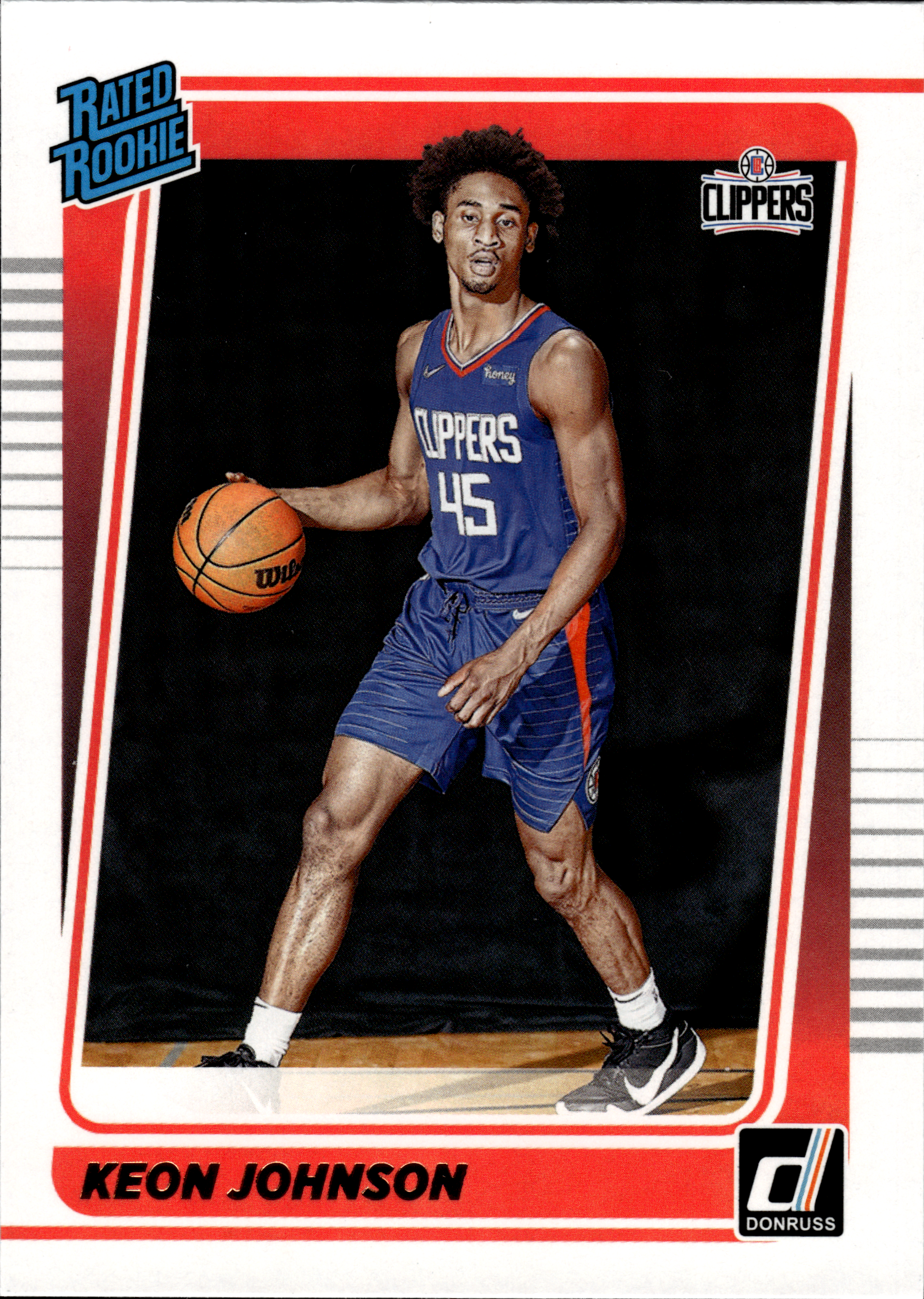 Keon Johnson - Panini Donruss Rated Rookie 2021-22, Nr. 242 (Art.-Nr. SG103330)