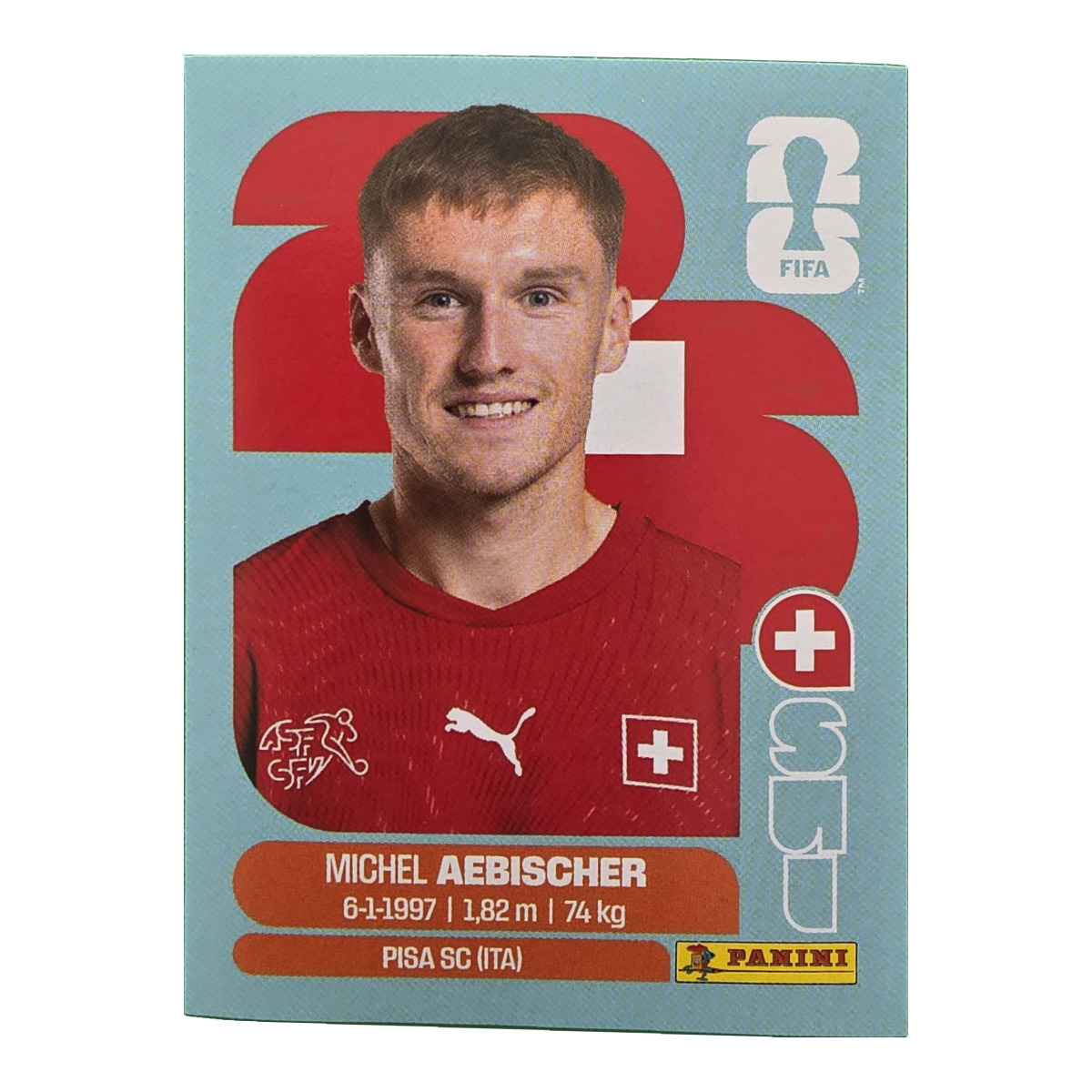 Michel Aebischer - Schweiz, FIFA WM 2026, Nr. SUI16