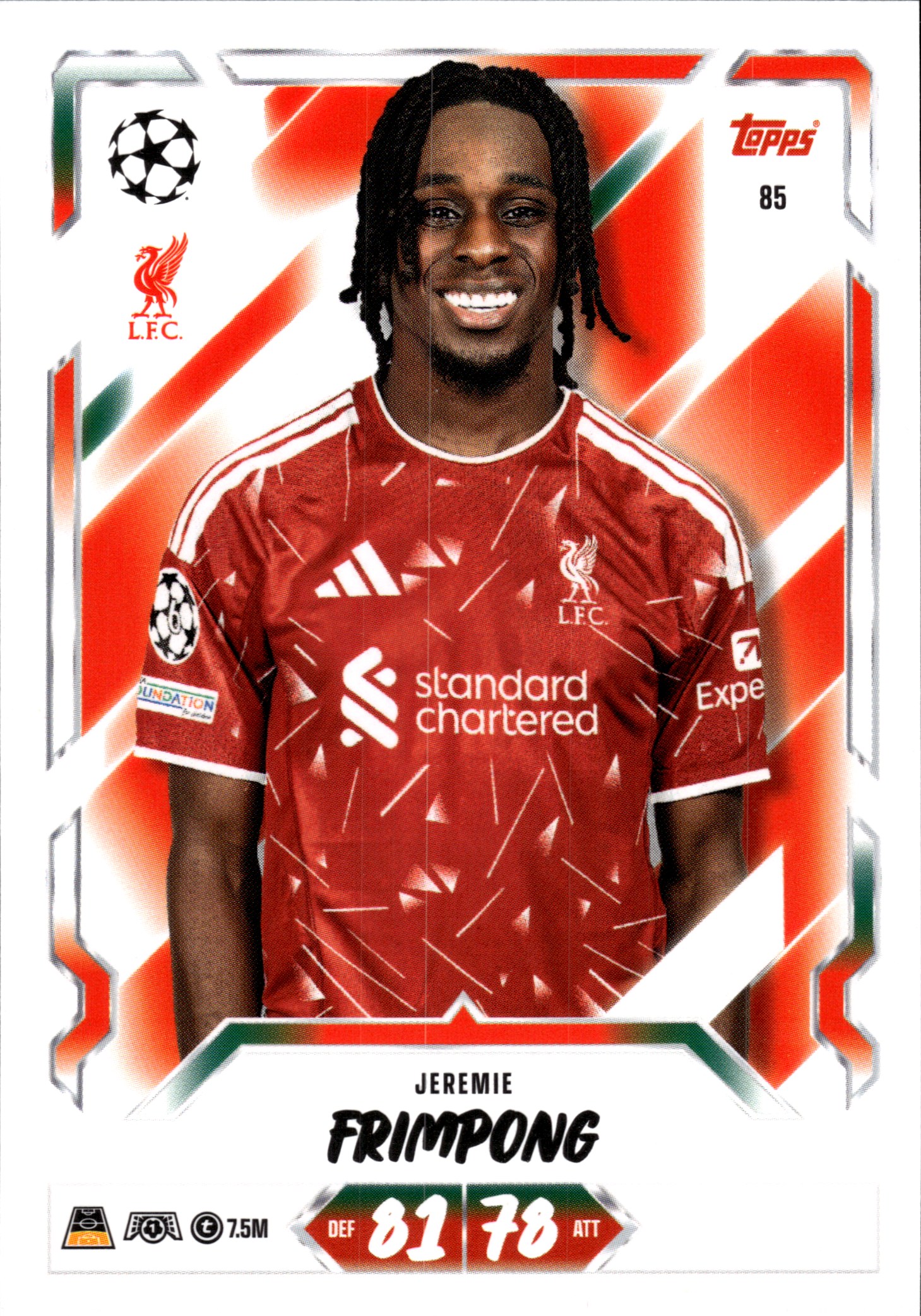 Jeremie Frimpong - Topps Match Attax UEFA Club Competitions Base Set 2026-27, Nr. 85 (Art.-Nr. SG107343)