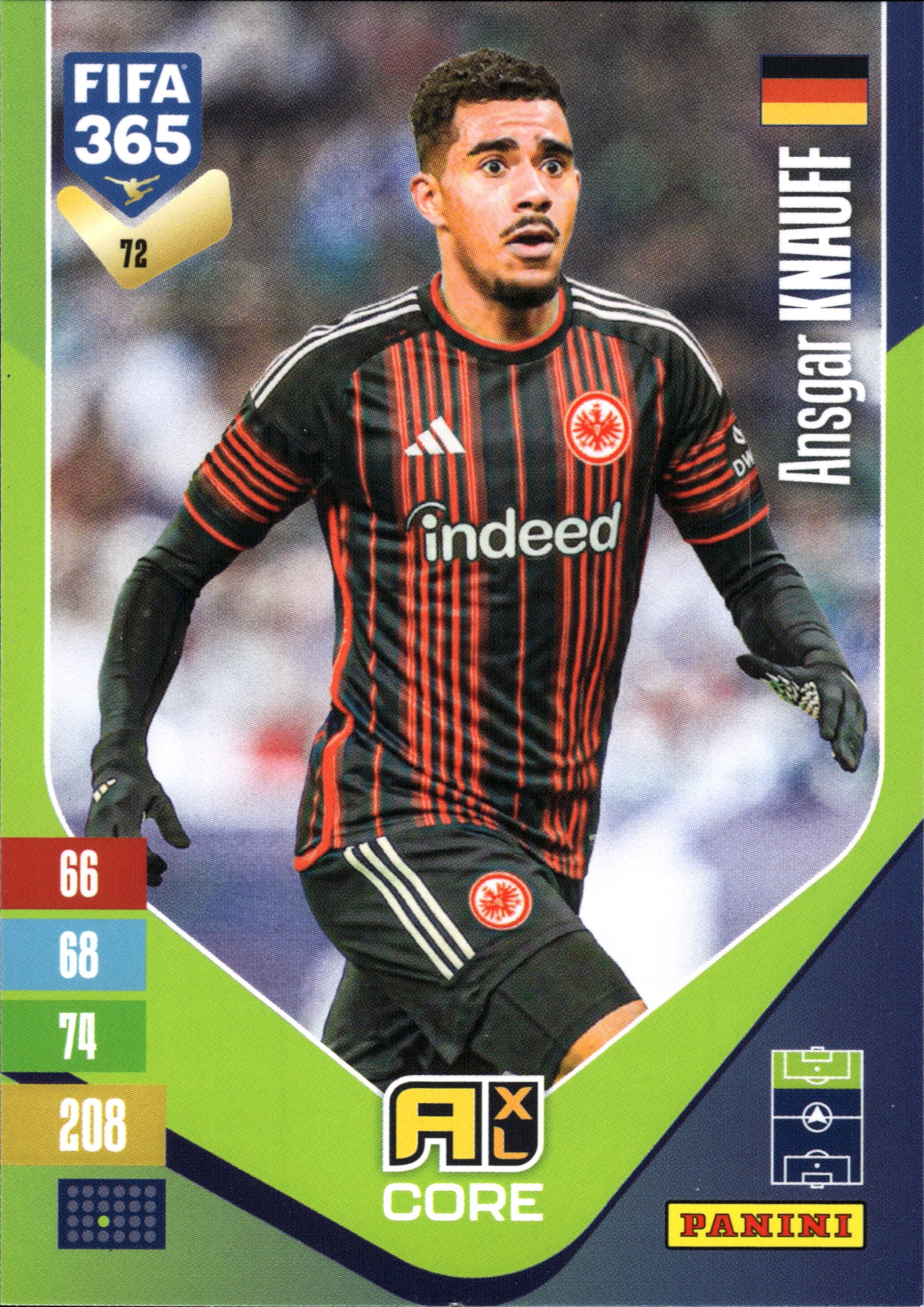 Ansgar Knauff - Panini Adrenalyn XL FIFA 365 Base Set 2026-27, Nr. 72 (Art.-Nr. SG110114)