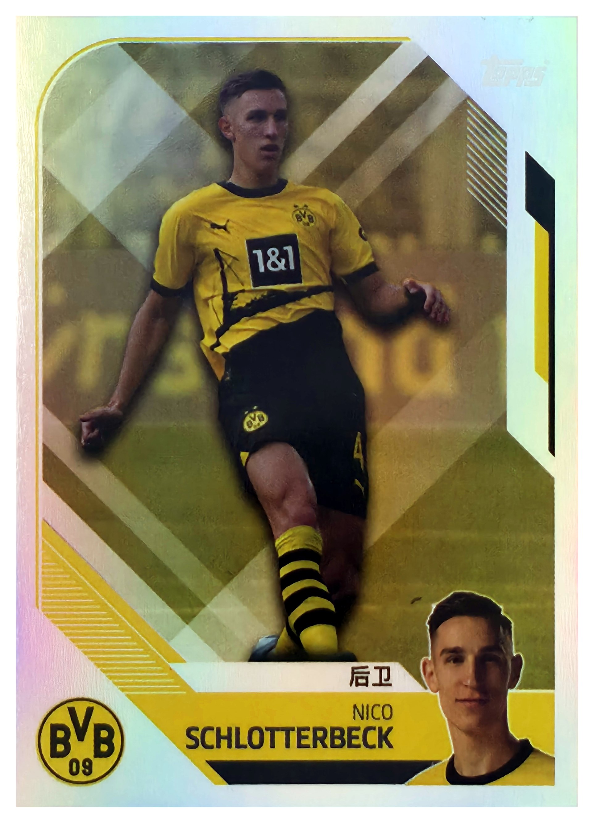 Nico Schlotterbeck - Topps Borussia Dortmund Team Set China Edition Base Set 2023-24, Nr. BVBC-4 (Art.-Nr. SG110735)