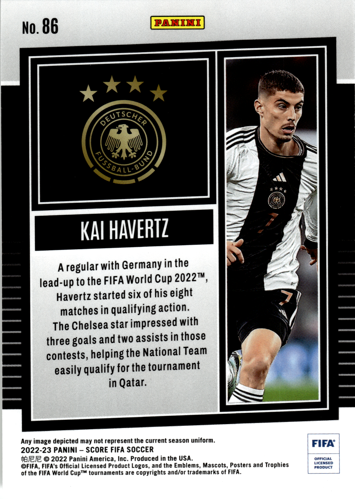 Kai Havertz - Panini Score FIFA Soccer 2022-23, Nr. 86