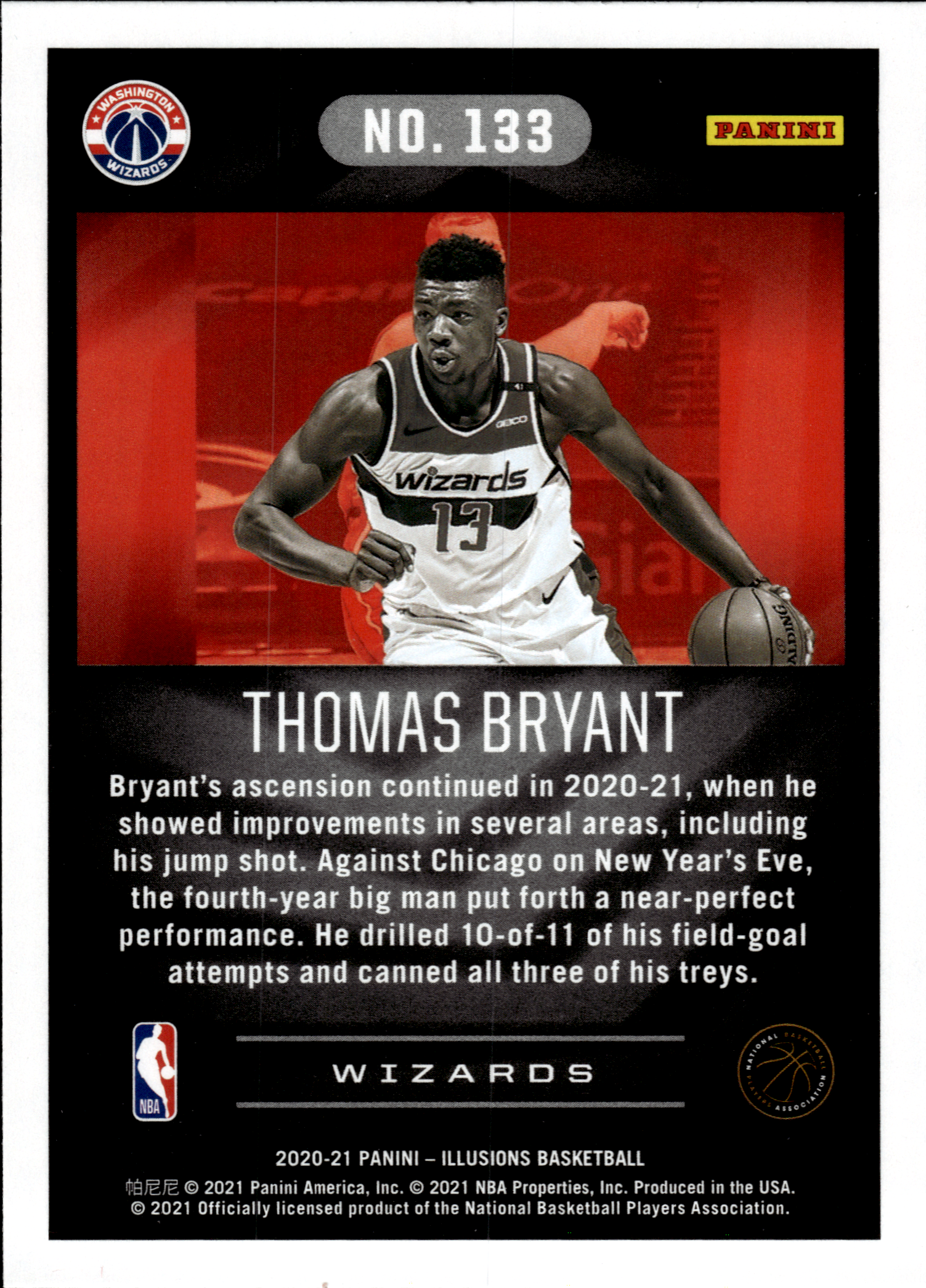 Thomas Bryant - Panini Illusions Base Set 2020-21, Nr. 133