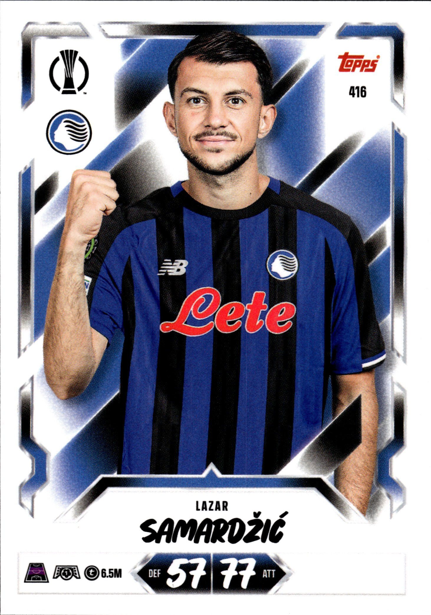 Lazar Samardžić - Topps Match Attax UEFA Club Competitions Base Set 2026-27, Nr. 416 (Art.-Nr. SG107321)