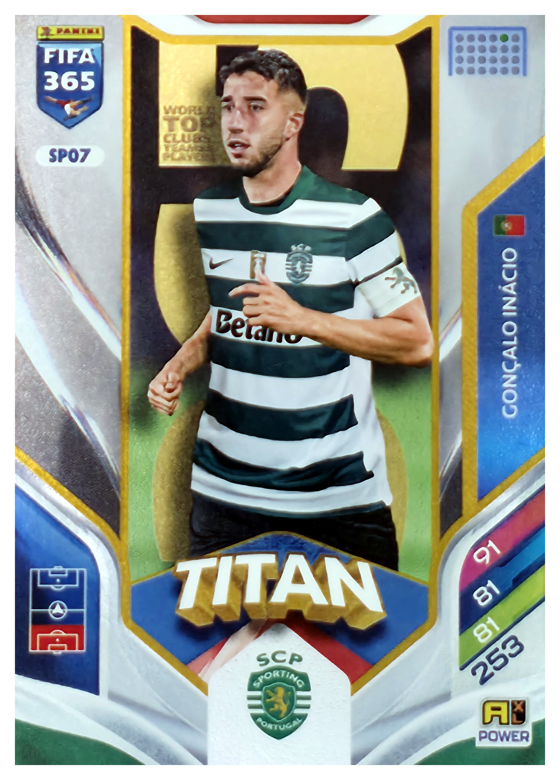 Gonçalo Inácio - Panini Adrenalyn XL FIFA 365 Titan 2026, Nr. SP07 – Insert (Art.-Nr. SG108220)