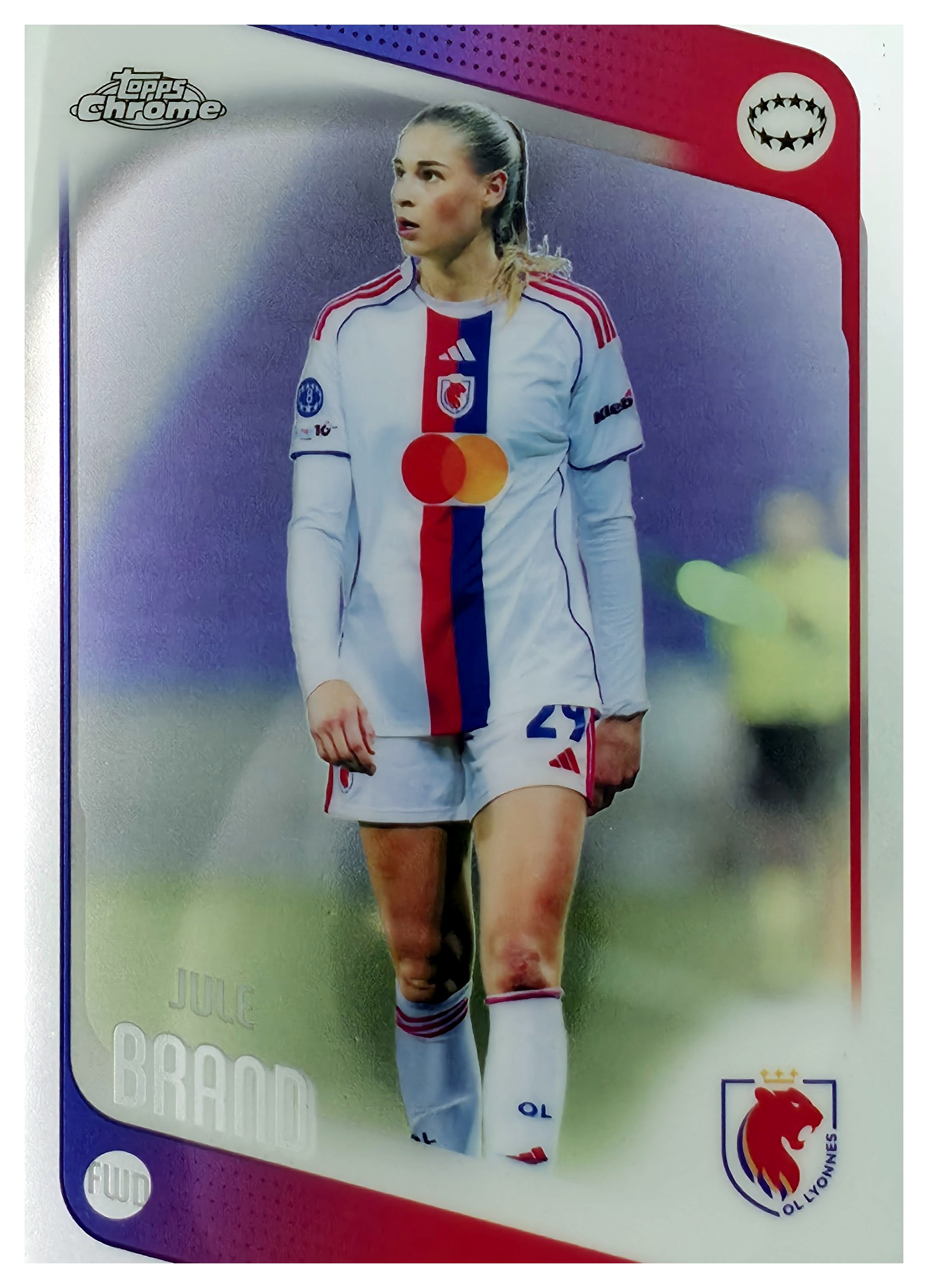 Jule Brand - Topps Chrome UEFA Women's Champions League Base Set 2025-26, Nr. 1 (Art.-Nr. SG110895)