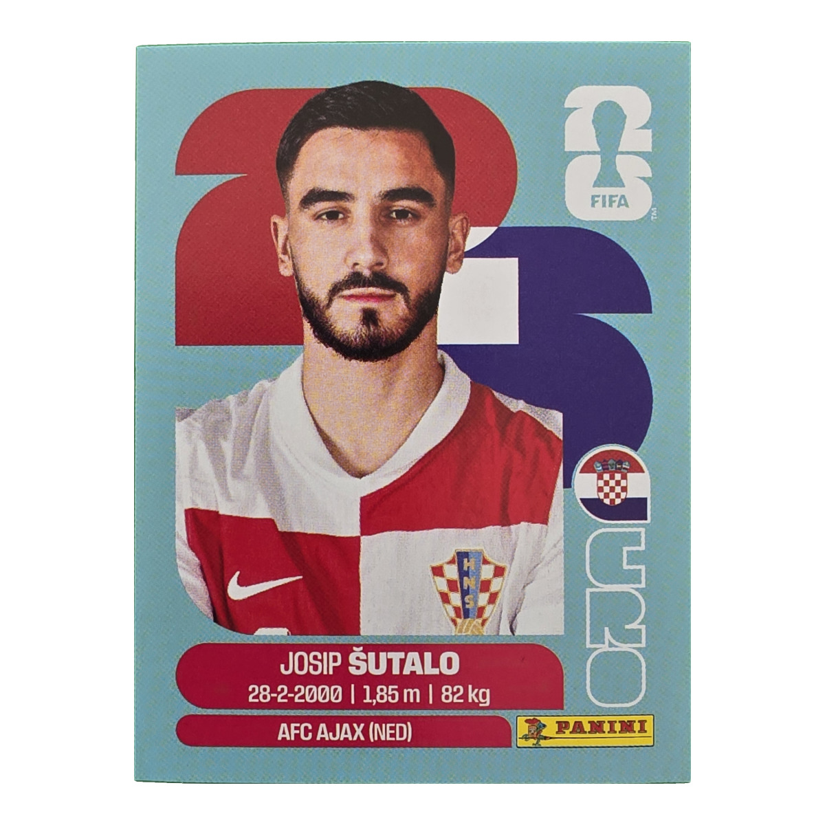 Josip Sutalo - Kroatien, FIFA WM 2026, Nr. CRO7