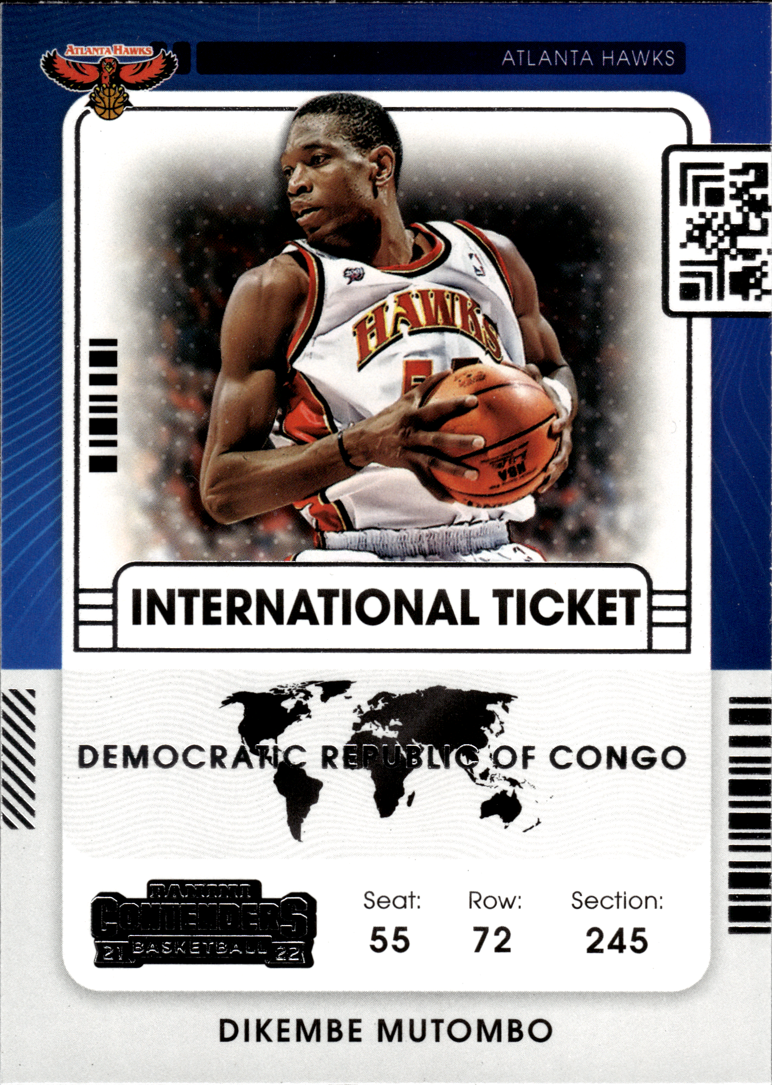 Dikembe Mutombo - Panini Contenders International Ticket 2021-22, Nr. 28 (Art.-Nr. SG103508)