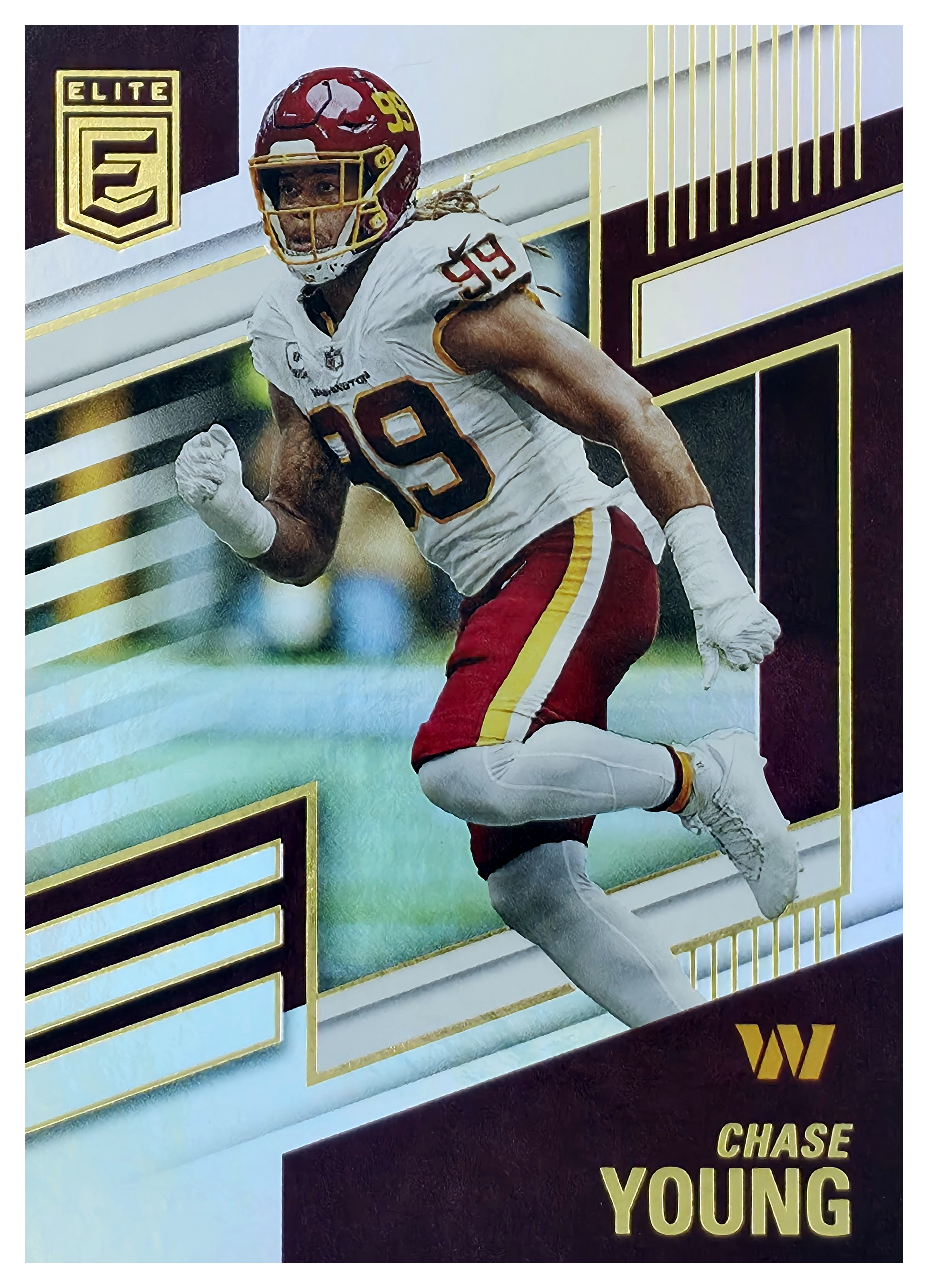 Chase Young - Panini Donruss Elite Base Set 2022, Nr. 12 (Art.-Nr. SG106636)