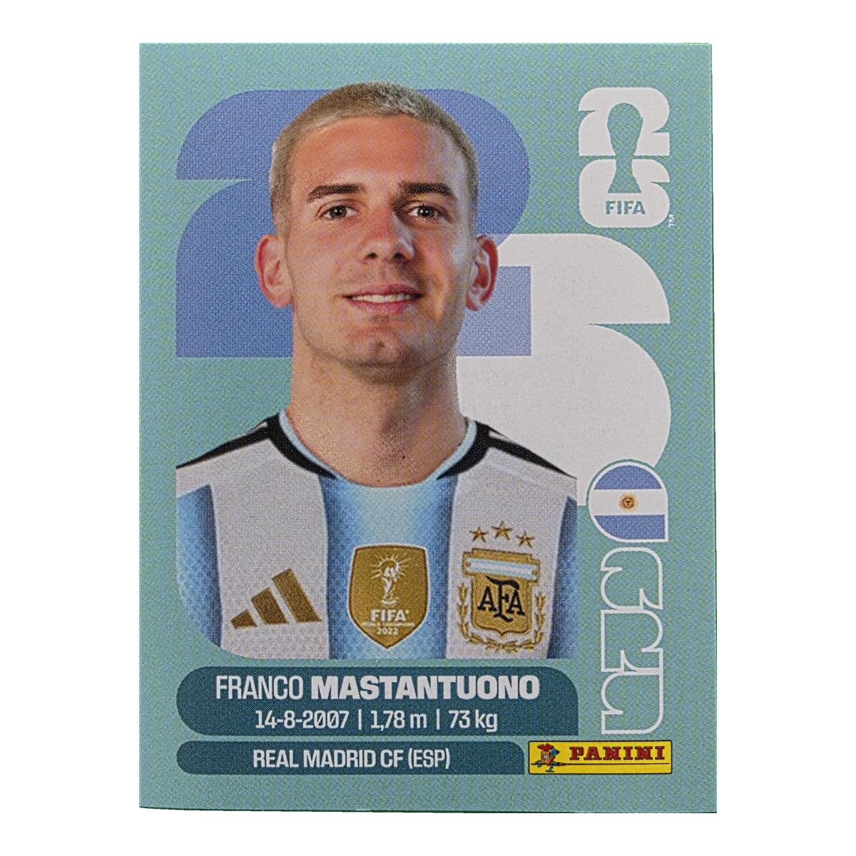 Franco Mastantuono - Argentinien, FIFA WM 2026, Nr. ARG15
