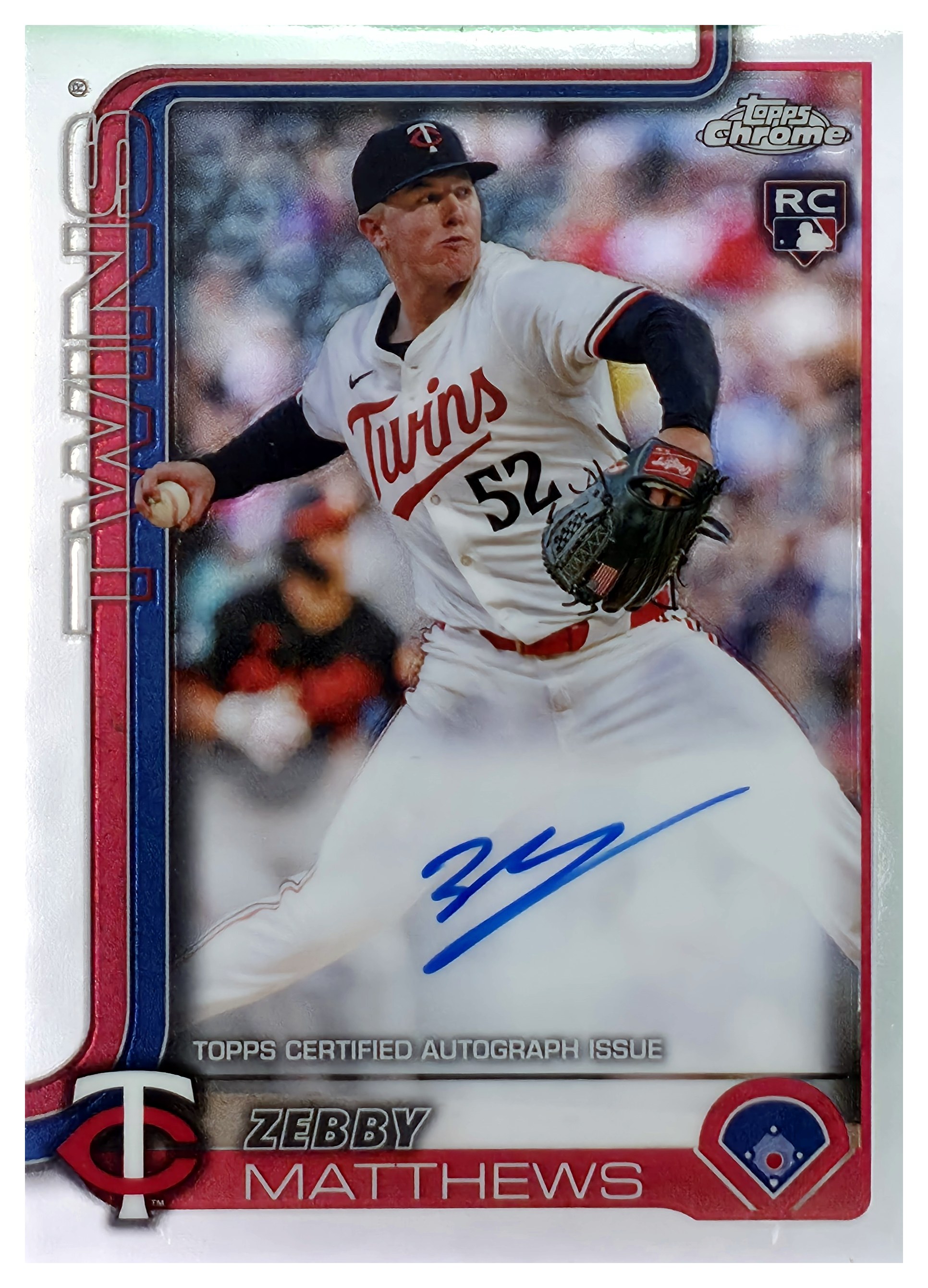 Zebby Matthews - Topps Chrome Rookie Autographs 2025, Nr. RA-ZM – Rookie Card, Autogramm (Art.-Nr. SG109062)