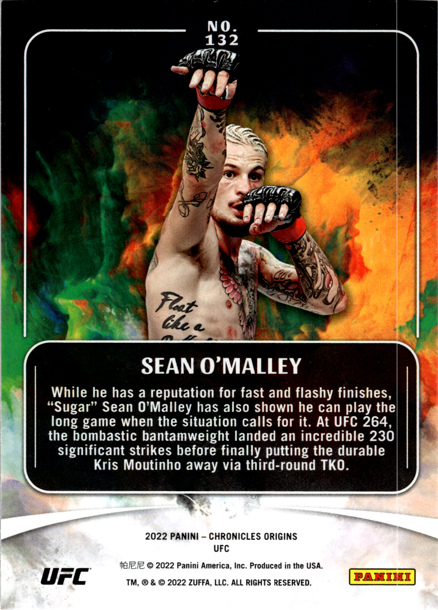 Sean O'Malley - Panini Chronicles UFC Origins 2022, Nr. 132