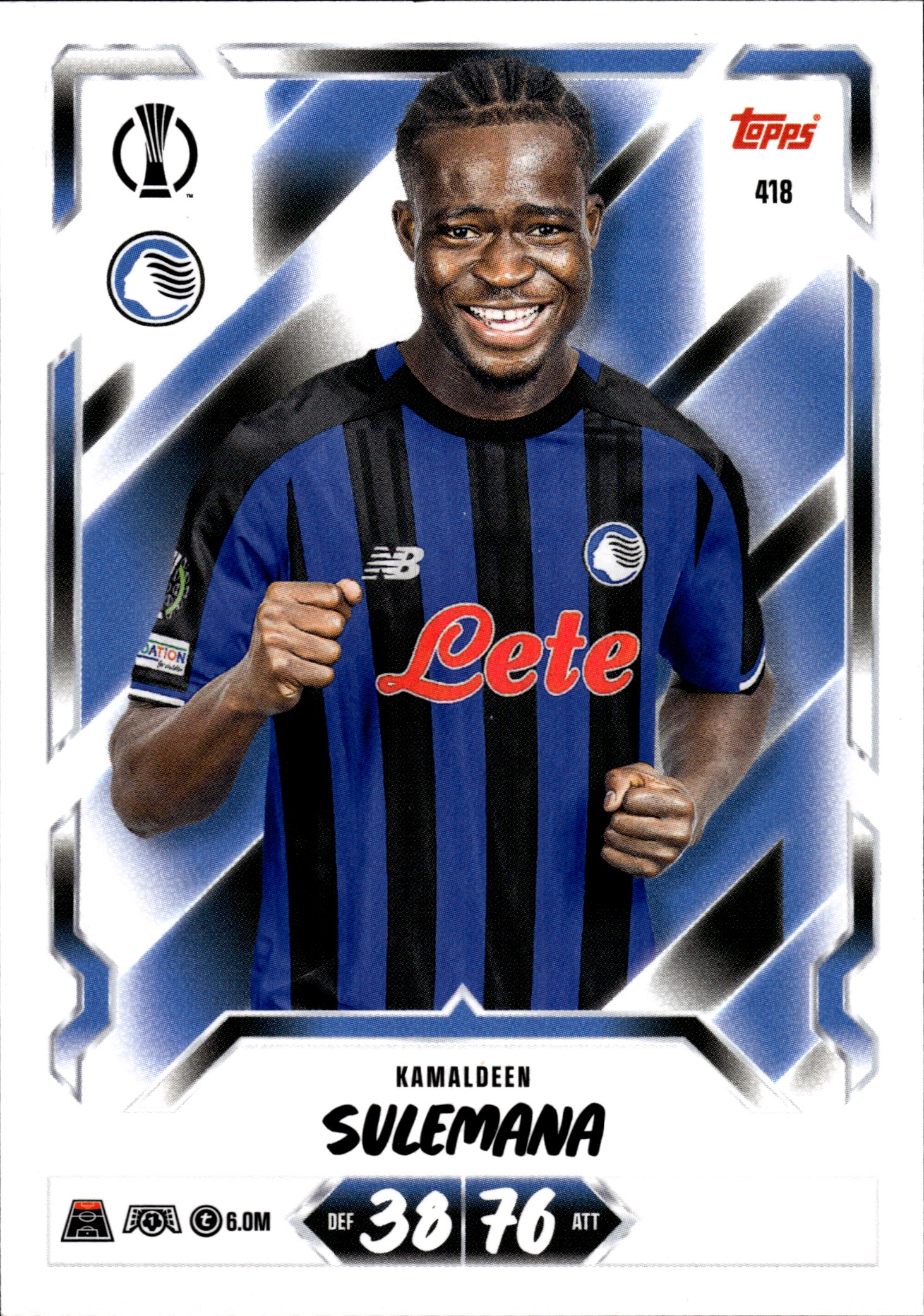 Kamaldeen Sulemana - Topps Match Attax UEFA Club Competitions Base Set 2026-27, Nr. 418 (Art.-Nr. SG107125)
