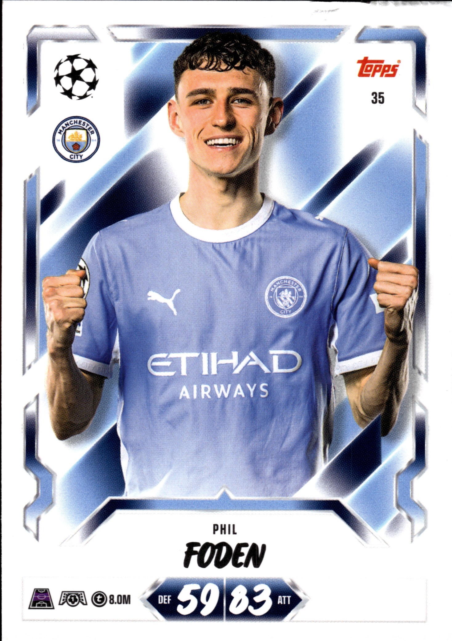 Phil Foden - Topps Match Attax UEFA Club Competitions Base Set 2026-27, Nr. 35 (Art.-Nr. SG107309)