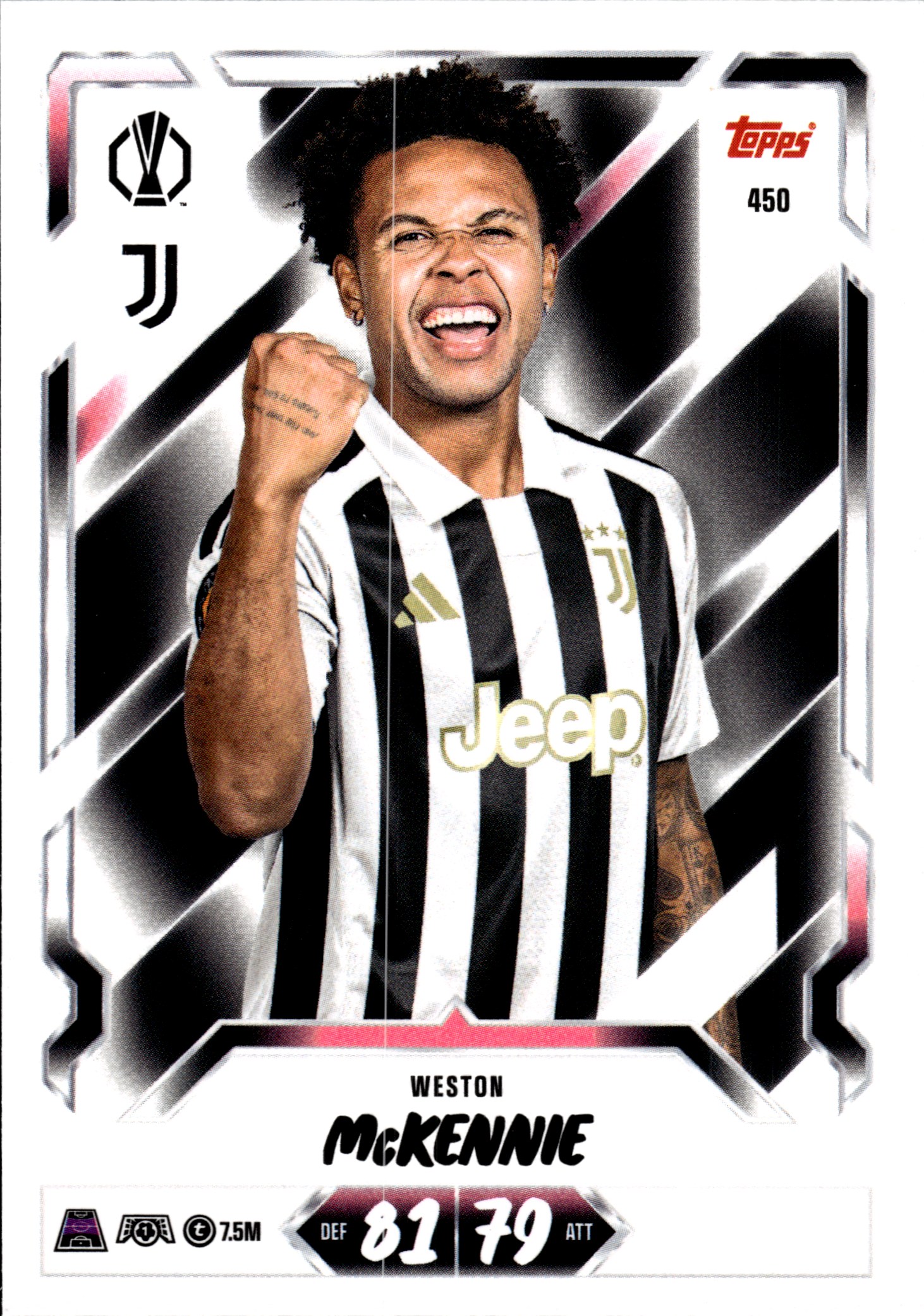 Weston McKennie - Topps Match Attax UEFA Club Competitions Base Set 2026-27, Nr. 450 (Art.-Nr. SG107258)