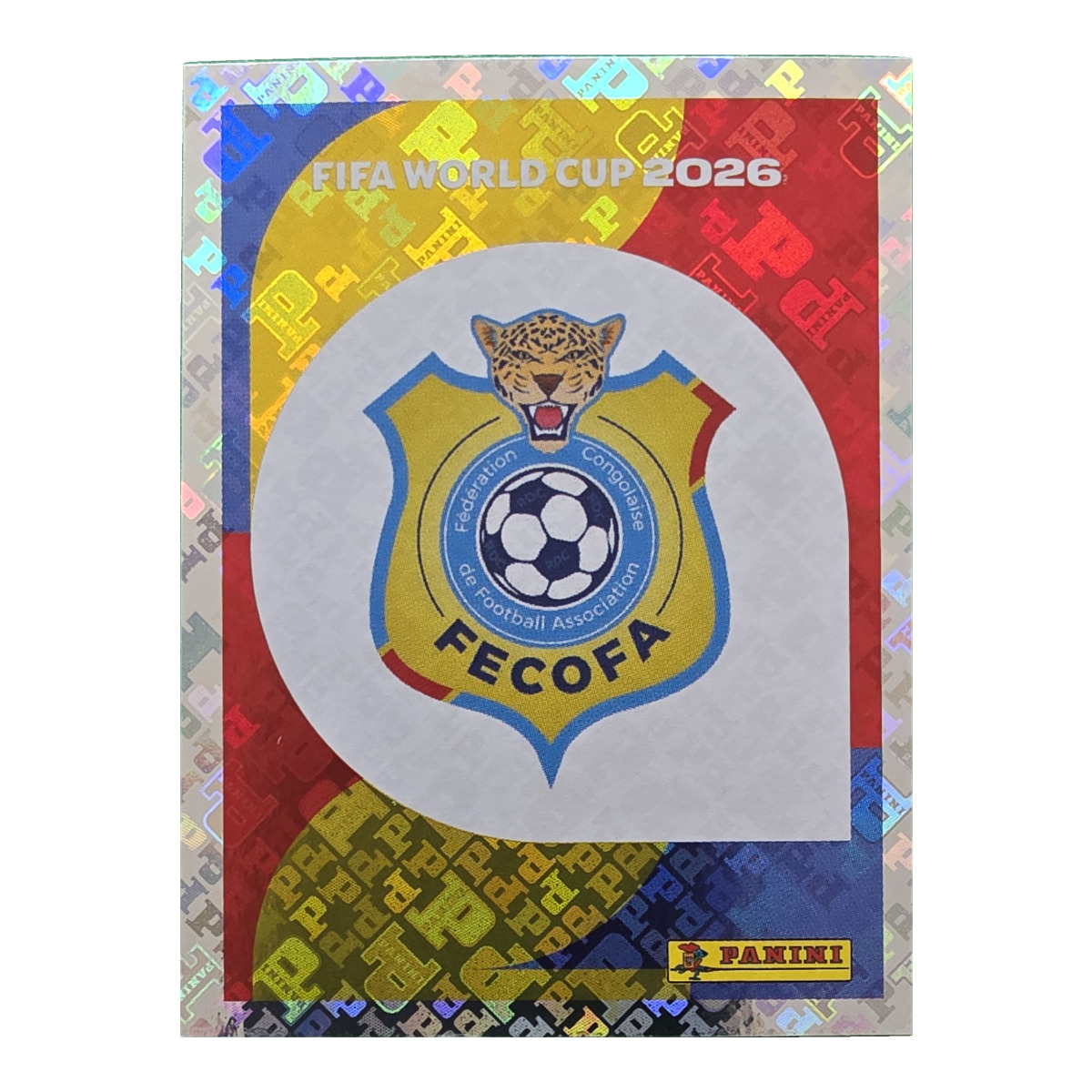 Emblem - Kongo DR, FIFA WM 2026, Nr. COD1 – Glitzer-Optik