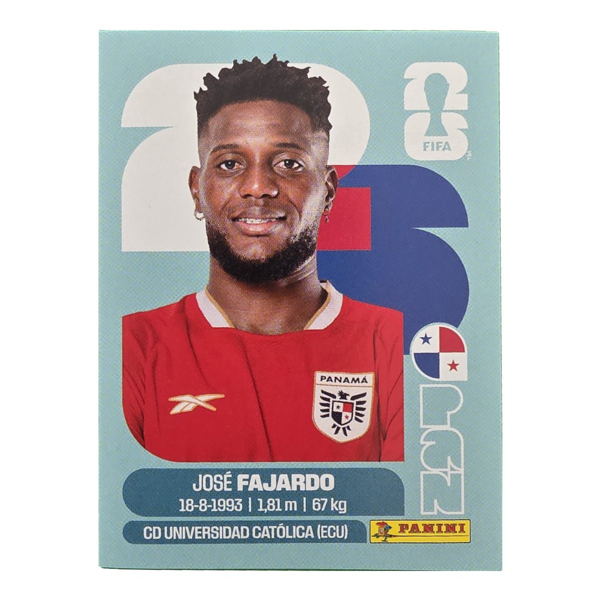 Jose Fajardo - Panama, FIFA WM 2026, Nr. PAN17
