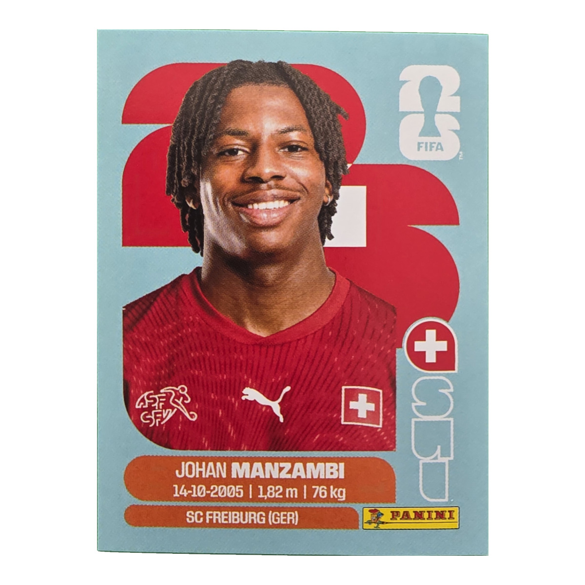 Johan Manzambi - Schweiz, FIFA WM 2026, Nr. SUI15