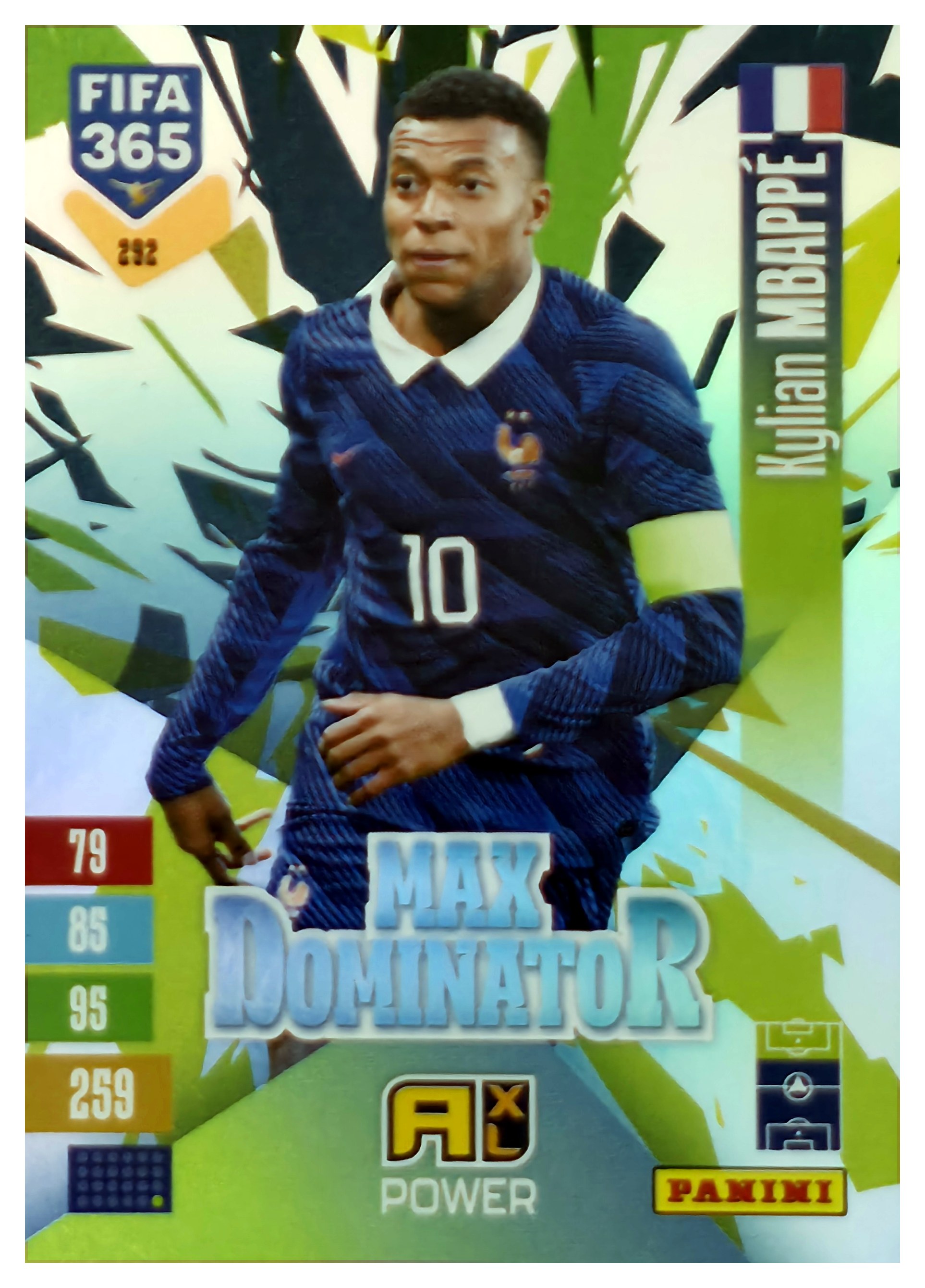 Kylian Mbappé - Panini Adrenalyn XL FIFA 365 Max Dominator 2026-27, Nr. 292 – Insert (Art.-Nr. SG110631)
