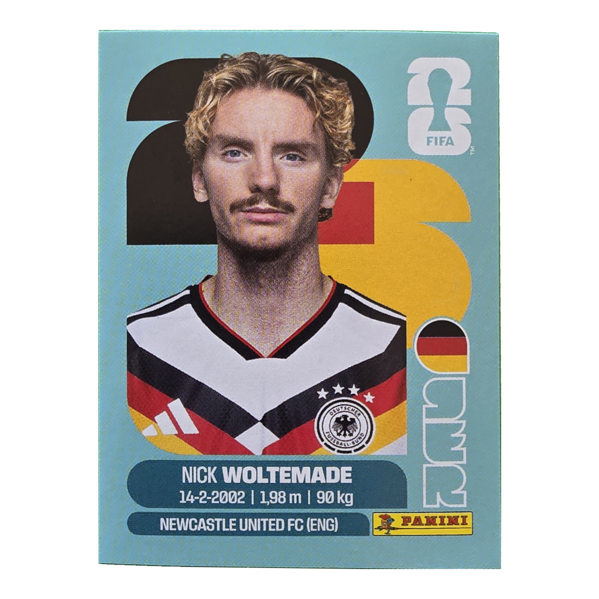 Nick Woltemade - Deutschland, FIFA WM 2026, Nr. GER20