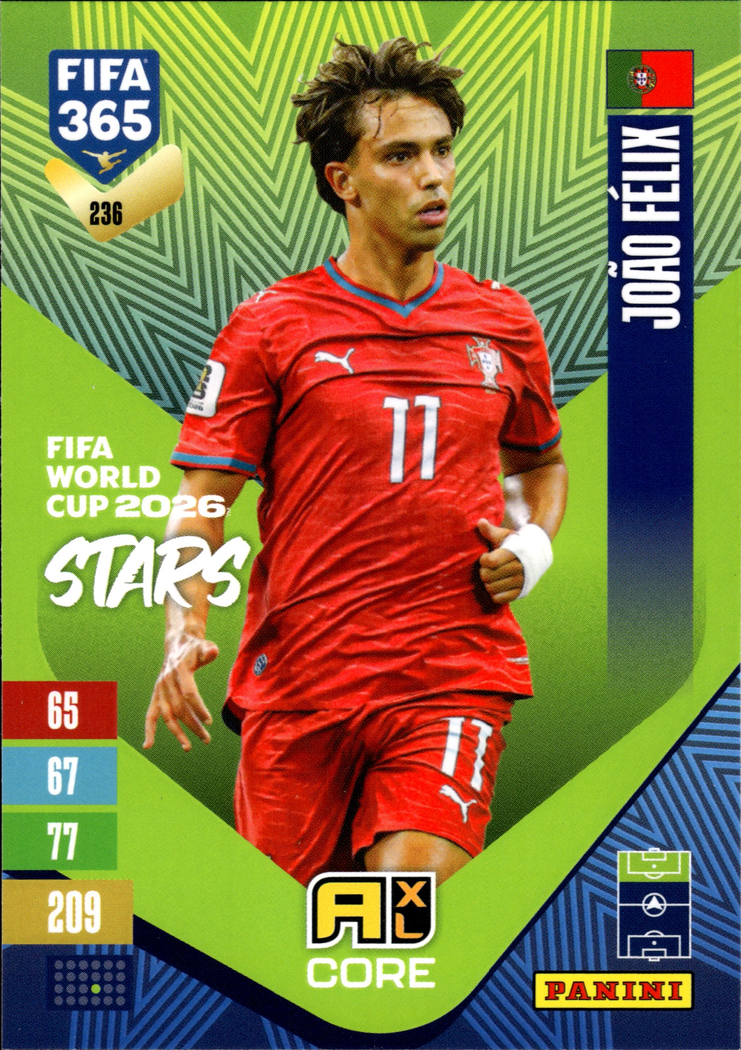 João Félix - Panini Adrenalyn XL FIFA 365 FIFA World Cup 2026 Stars 2026-27, Nr. 236 (Art.-Nr. SG110274)