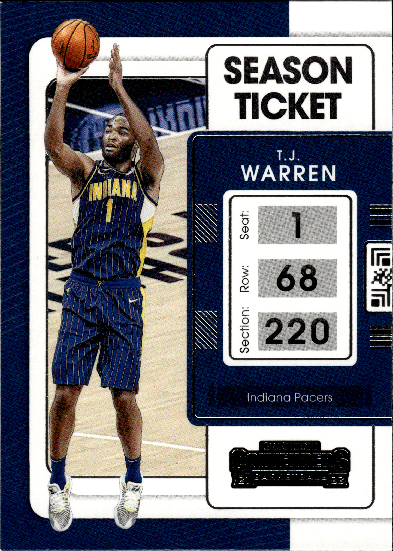 T.J. Warren - Panini Contenders Season Ticket 2021-22, Nr. 100 (Art.-Nr. SG103642)