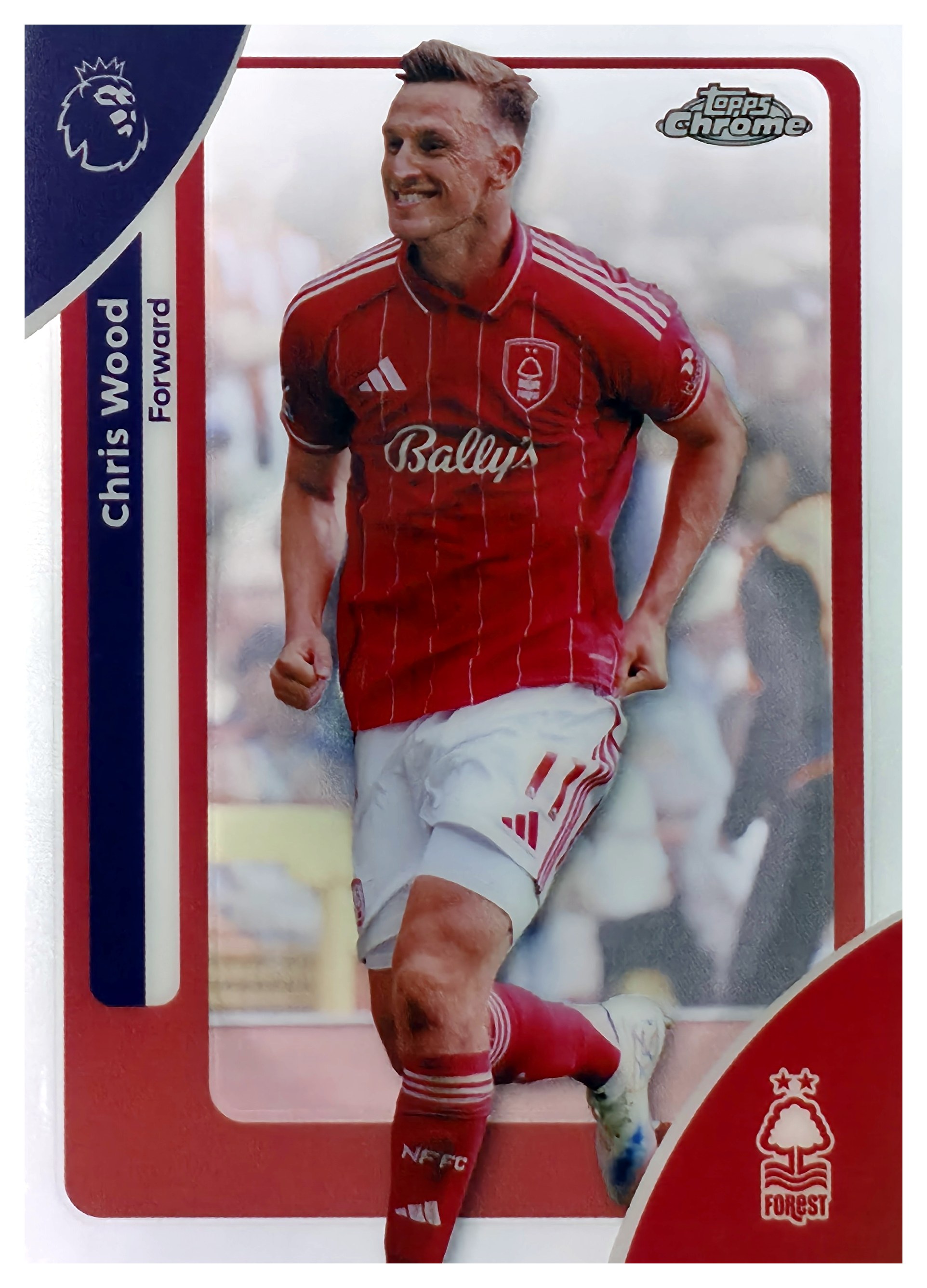 Chris Wood - Topps Chrome Premier League Base Set 2025-26, Nr. 158 (Art.-Nr. SG107708)