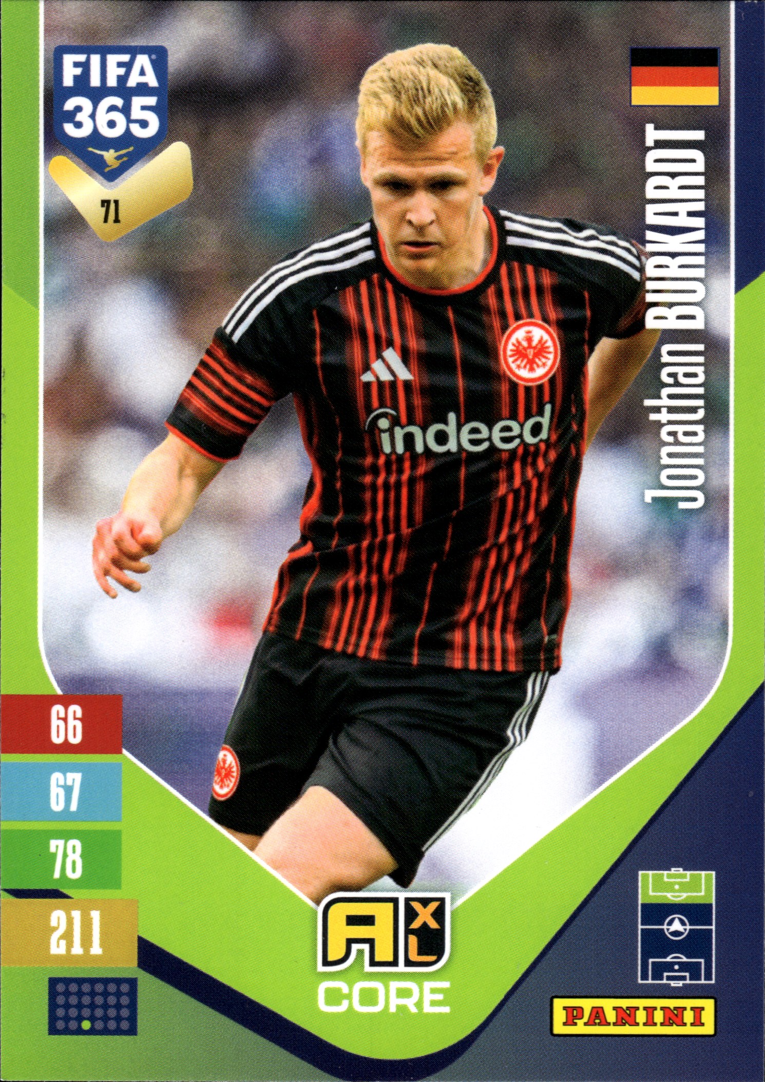 Jonathan Burkardt - Panini Adrenalyn XL FIFA 365 Base Set 2026-27, Nr. 71 (Art.-Nr. SG110072)