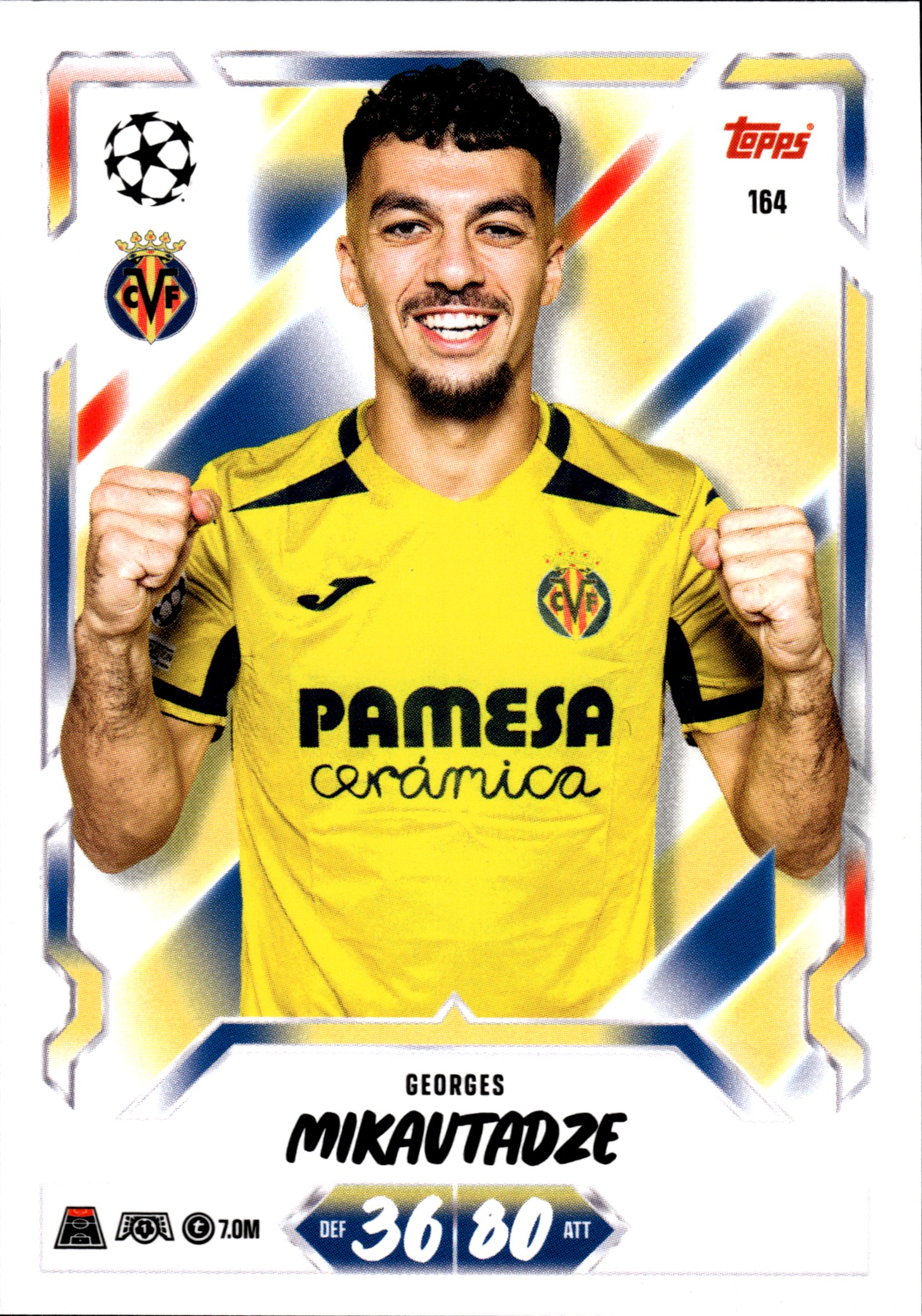 Georges Mikautadze - Topps Match Attax UEFA Club Competitions Base Set 2026-27, Nr. 164 (Art.-Nr. SG107070)