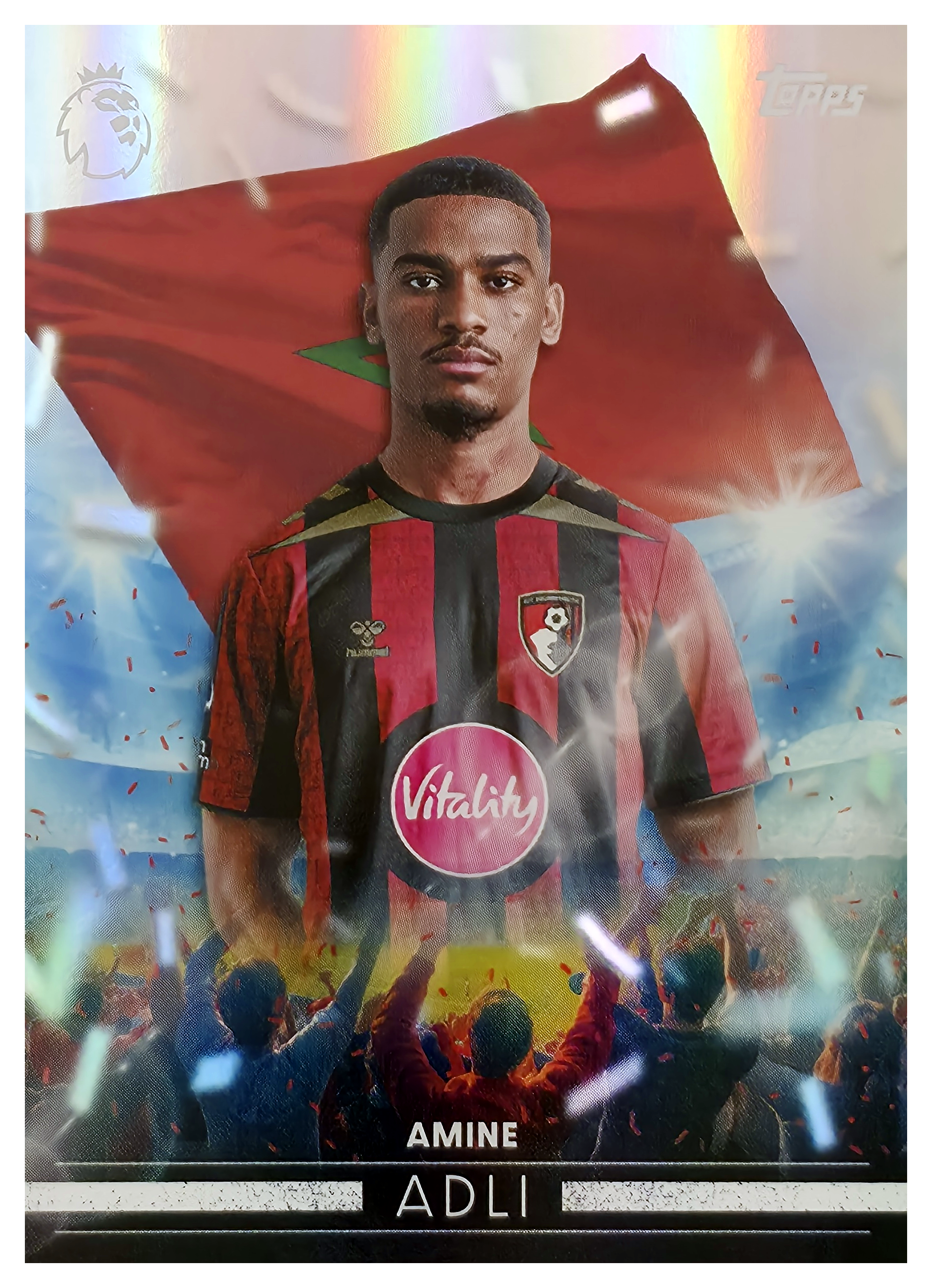 Amine Adli - Topps Flagship Premier League Flying the Flag 2026-27, Nr. FF 5 – Insert (Art.-Nr. SG105183)