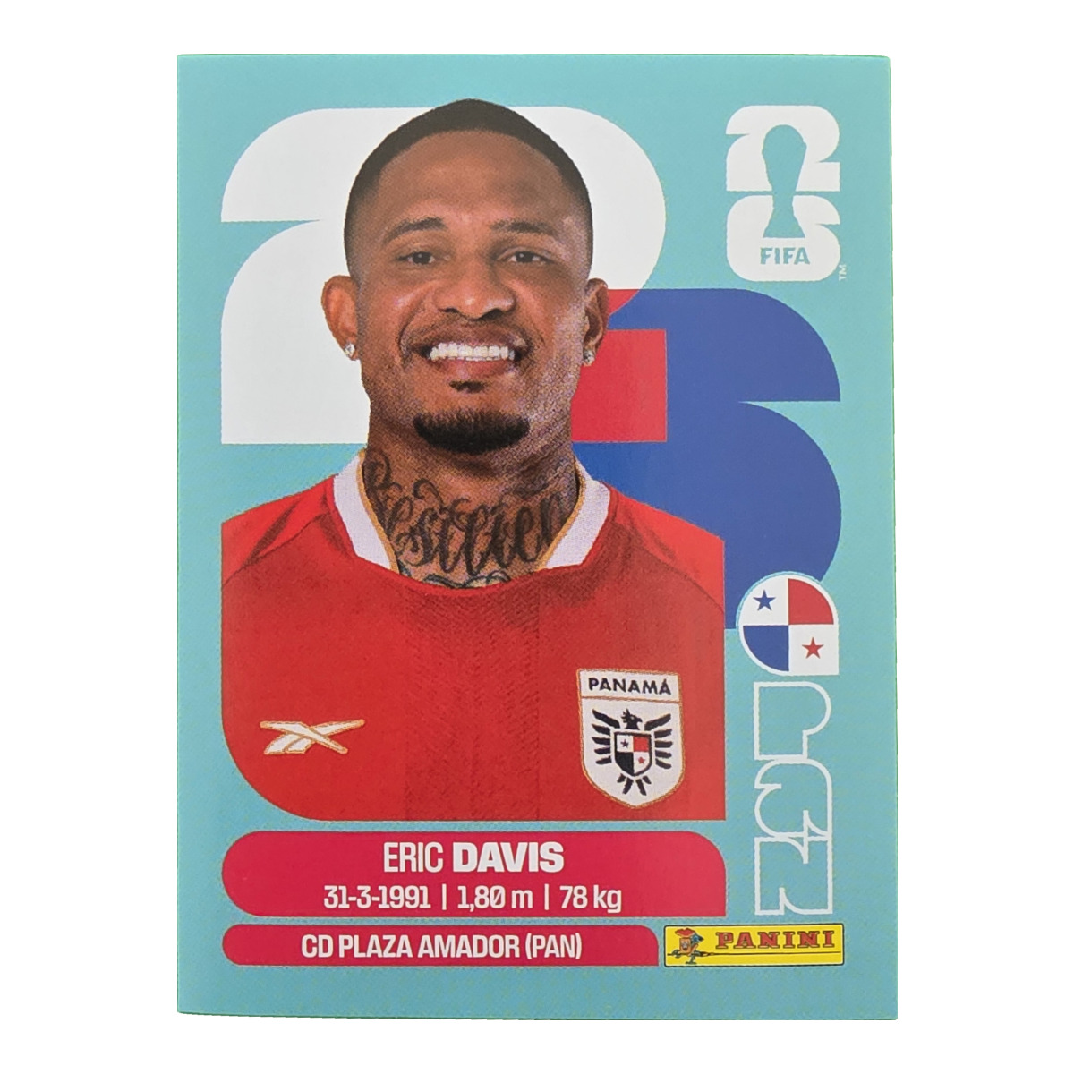 Eric Davis - Panama, FIFA WM 2026, Nr. PAN7