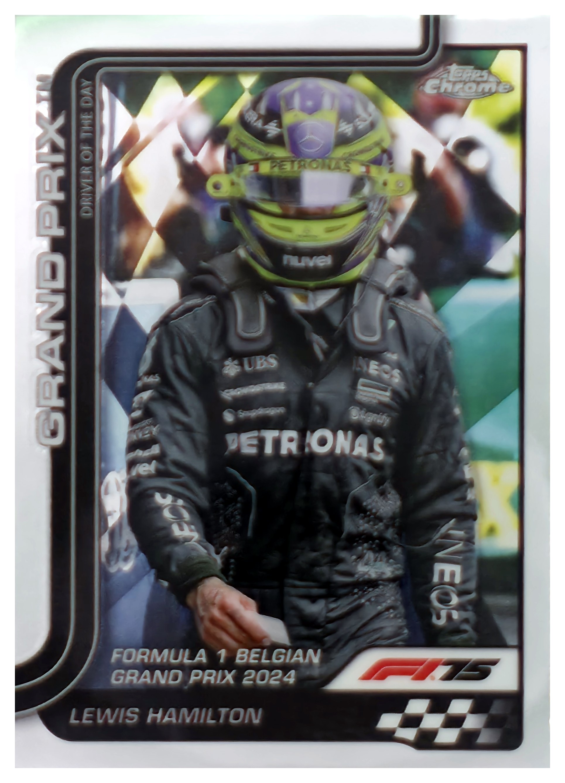 Lewis Hamilton - Topps Chrome Formula 1 Grand Prix Driver of the Day 2025, Nr. 135 (Art.-Nr. SG109003)