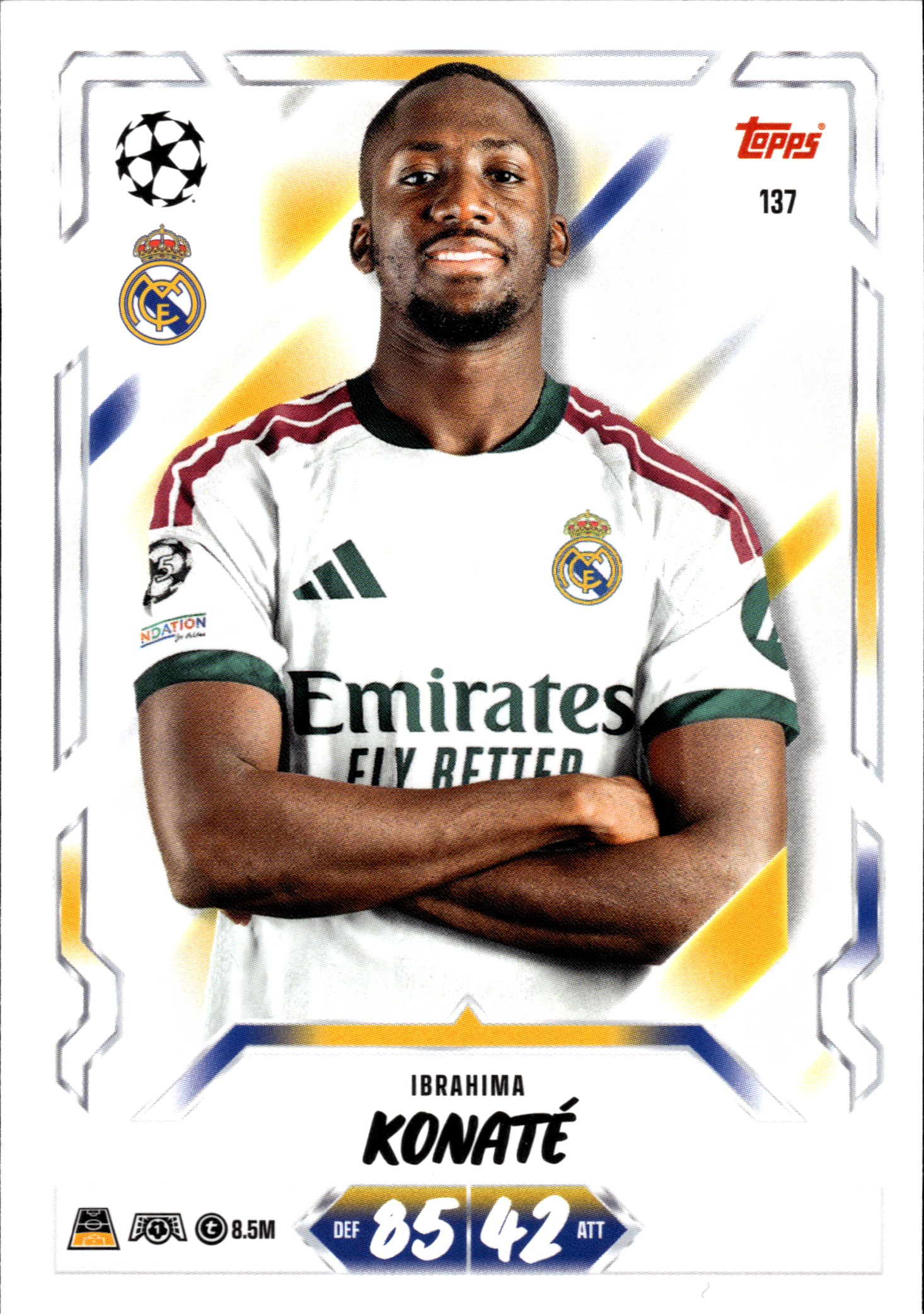 Ibrahima Konaté - Topps Match Attax UEFA Club Competitions Base Set 2026-27, Nr. 137 (Art.-Nr. SG107078)