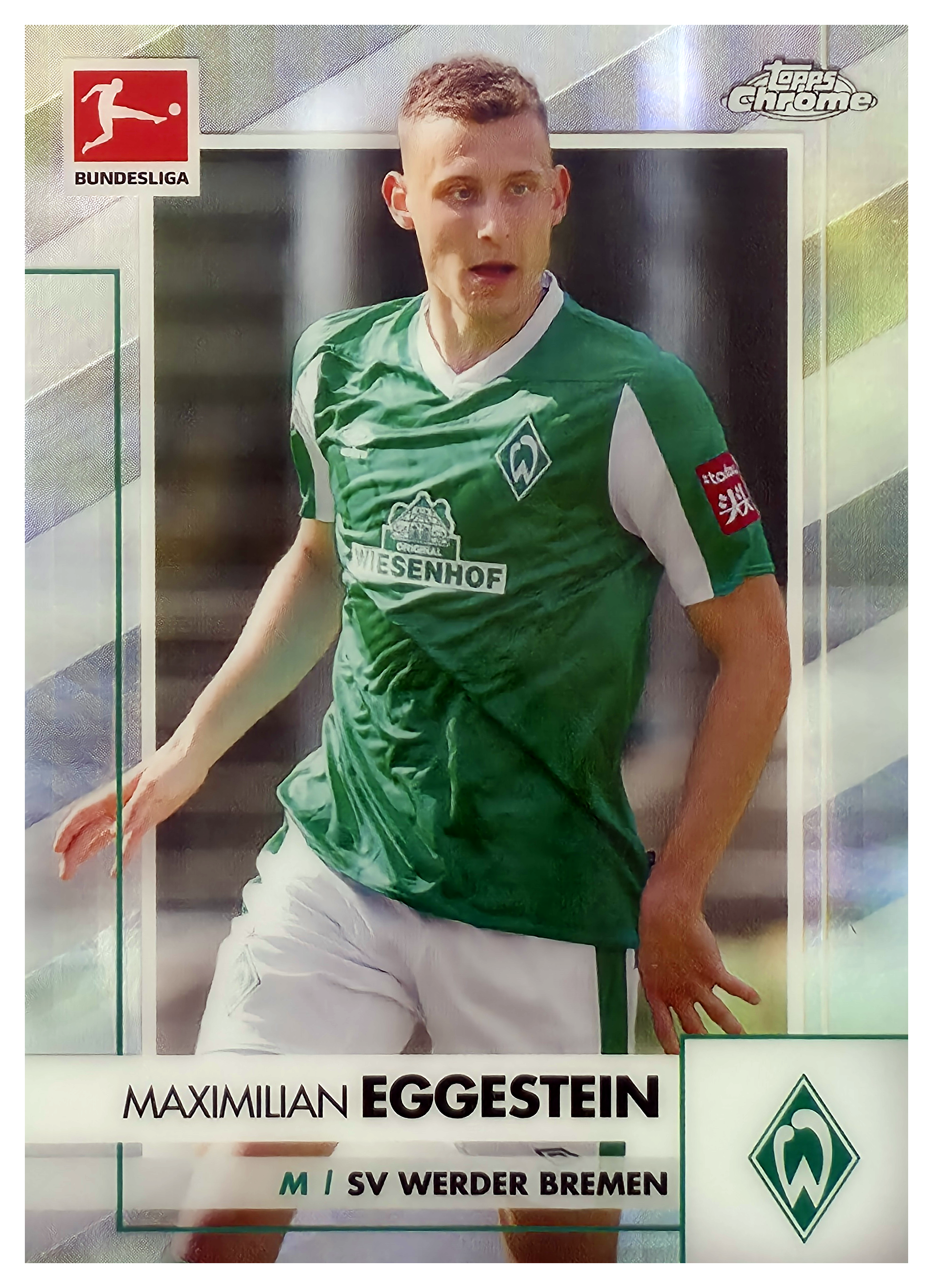 Maximilian Eggestein - Topps Chrome Bundesliga Base Set 2020-21, Nr. 28 – Nummeriert, Prism Refractor (Art.-Nr. SG106473)