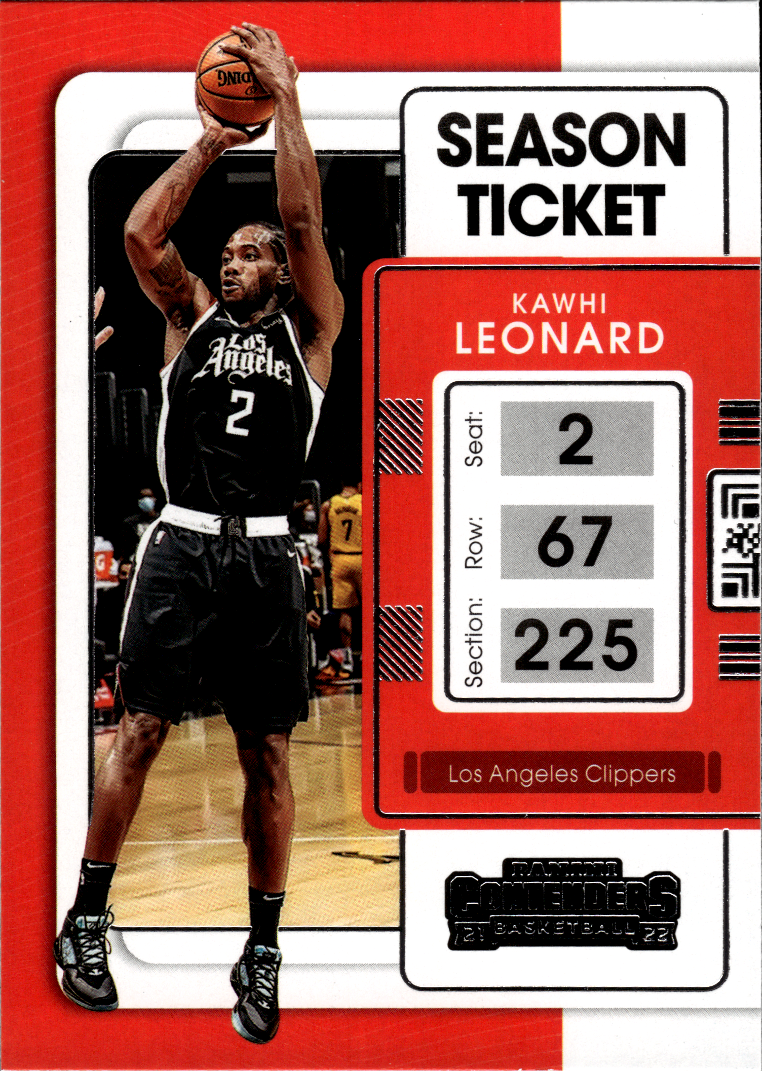 Kawhi Leonard - Panini Contenders Season Ticket 2021-22, Nr. 22 (Art.-Nr. SG103716)