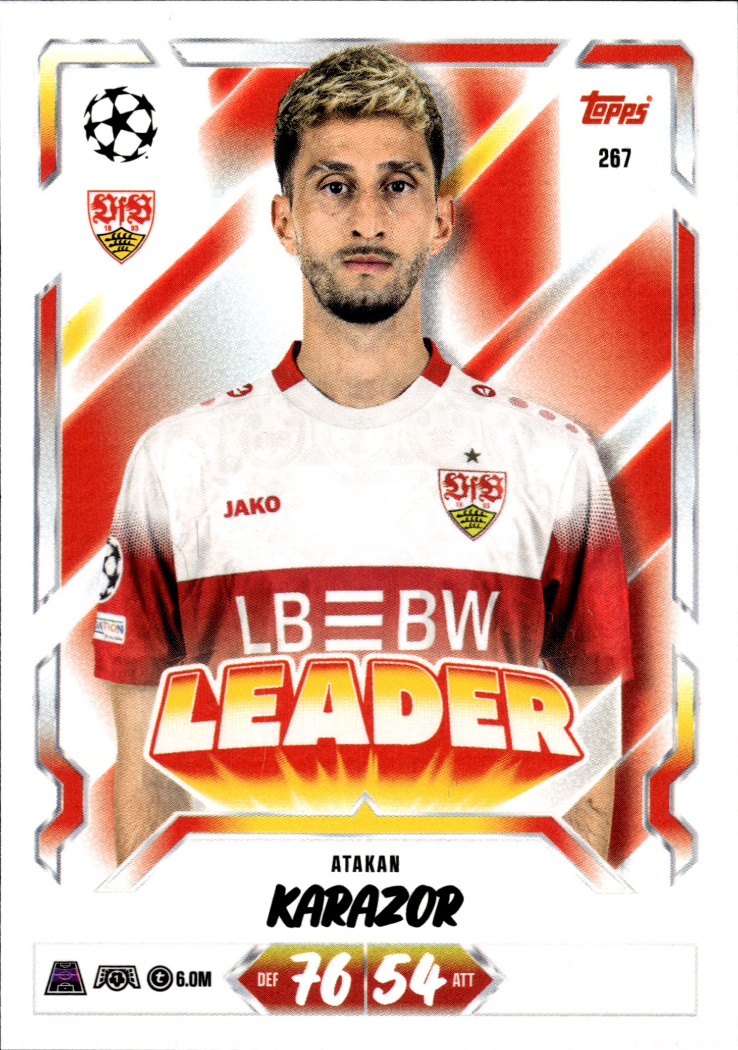 Atakan Karazor - Topps Match Attax UEFA Club Competitions Leader 2026-27, Nr. 267 (Art.-Nr. SG107055)