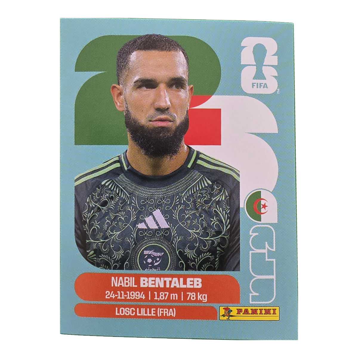 Nabil Bentaleb - Algerien, FIFA WM 2026, Nr. ALG12