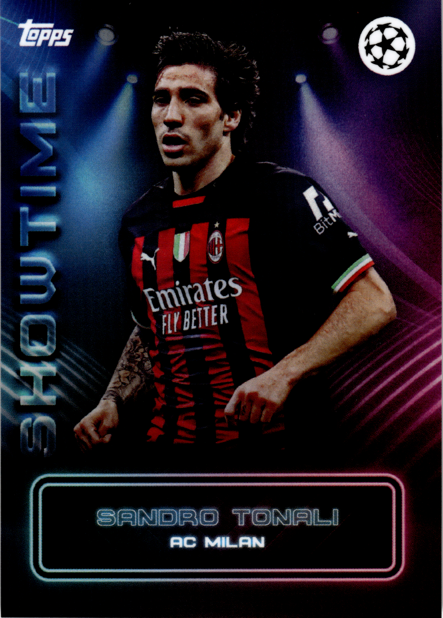 Sandro Tonali - Topps UEFA Club Competitions Showtime 2023-24 (Art.-Nr. SG102937)