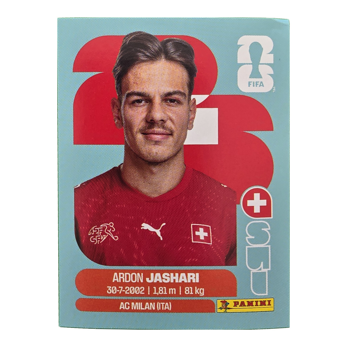 Ardon Jashari - Schweiz, FIFA WM 2026, Nr. SUI14